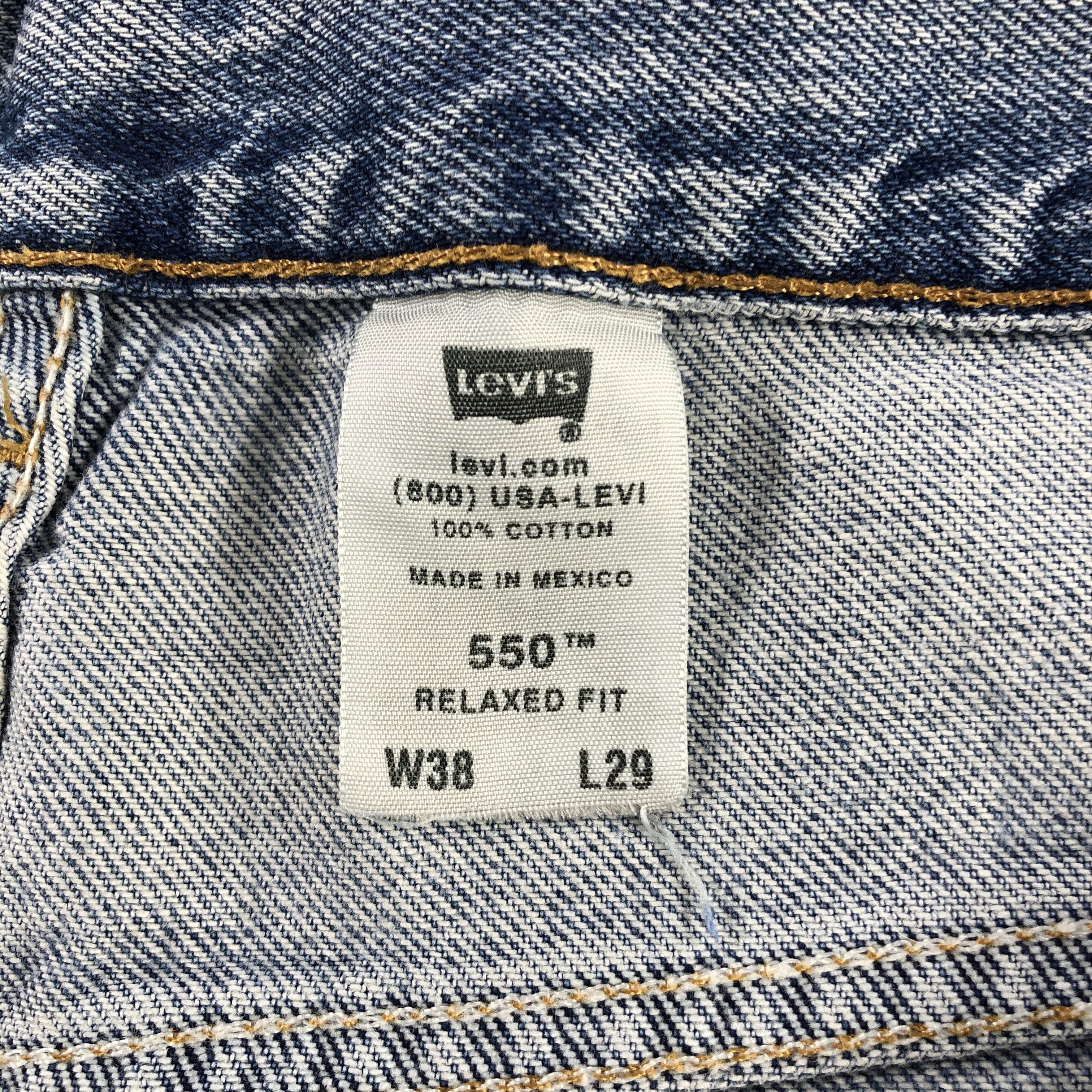 Levi's × Vintage 90s Vintage Blue Wash Levis 550 Jeans-JM3116 Size US 37 - 15 Thumbnail