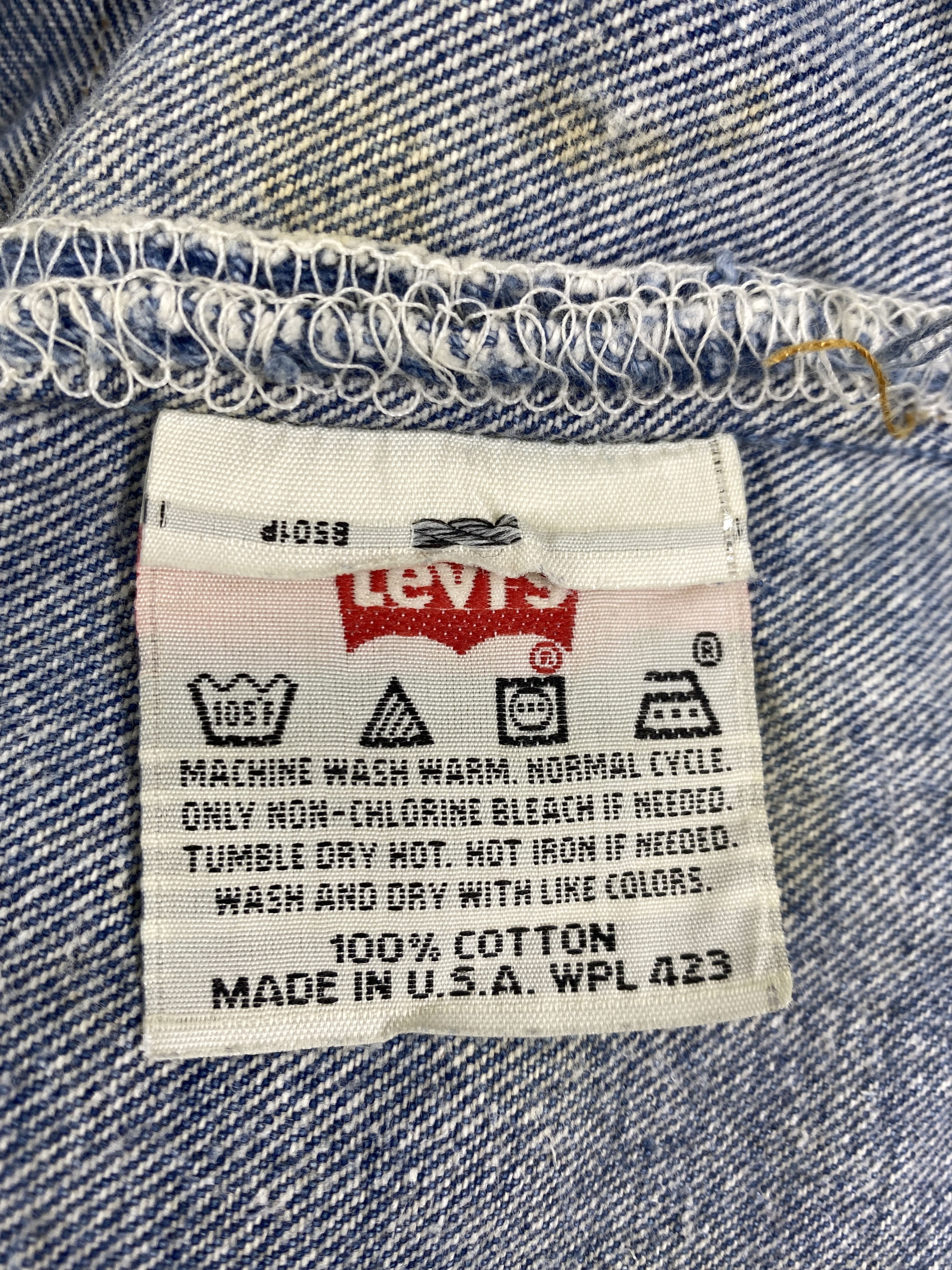 Levi's Dirty Faded Blue Vintage Levis 501 Jeans 33x27 - JN3094 Size US 33 - 8 Thumbnail