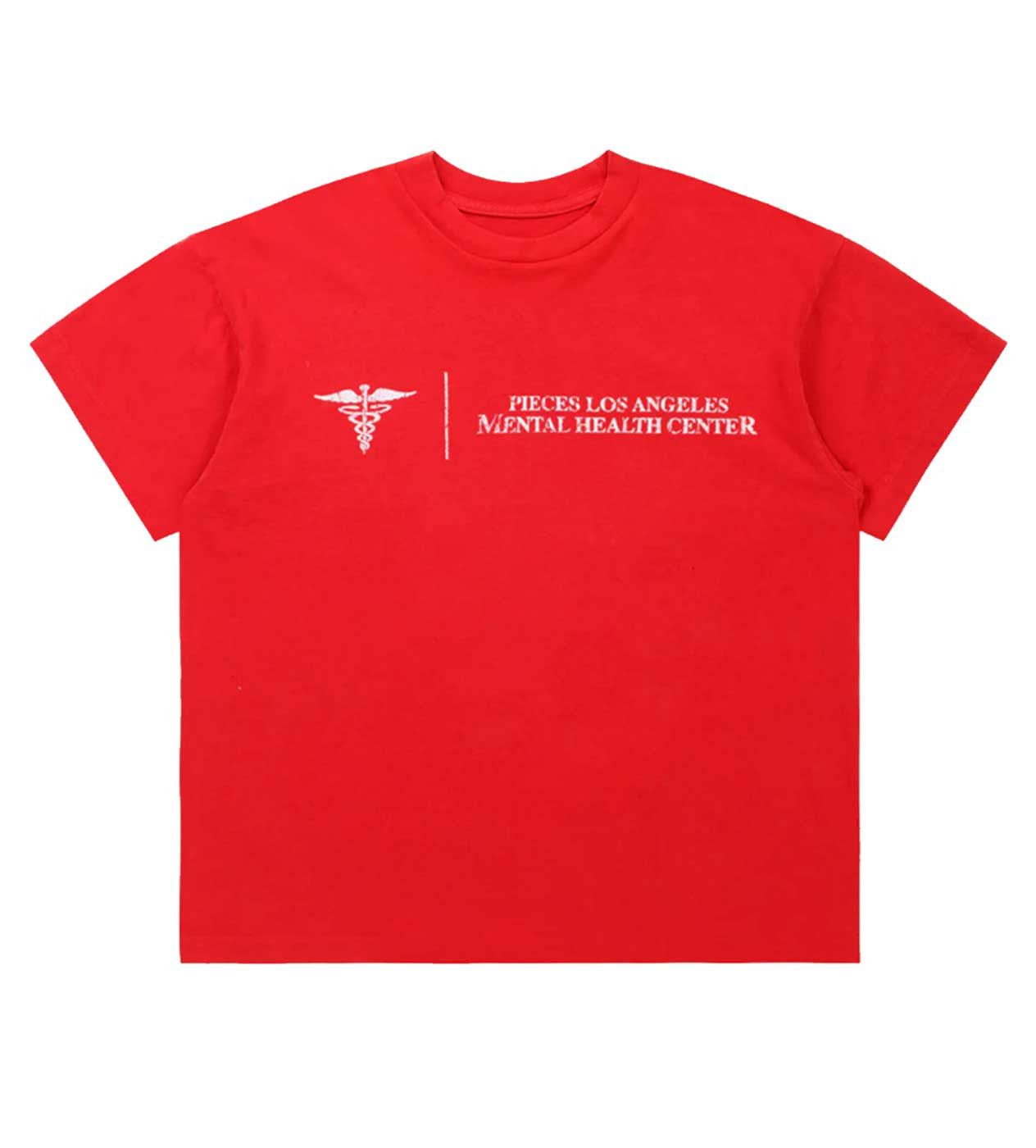 Other Pieces Mental Health Tee Vintage Red Size US S / EU 44-46 / 1 - 1 Thumbnail