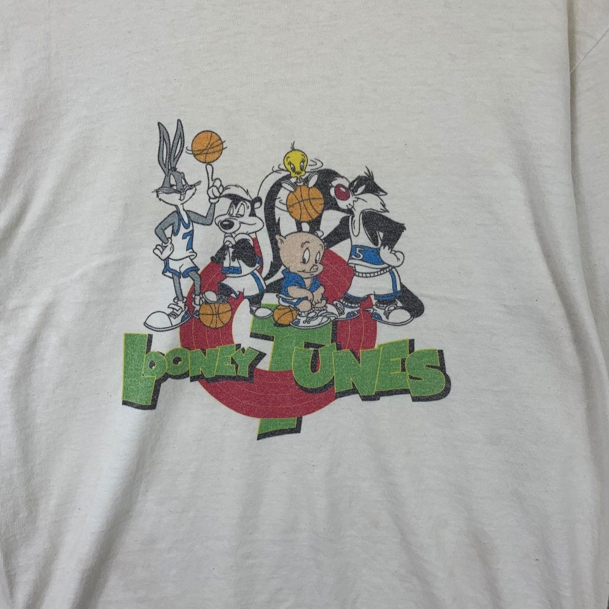 Vintage LOONEY TUNES x SPACE JAM Squad Jordan Movie Tee Shirt Top Size S / US 4 / IT 40 - 4 Thumbnail