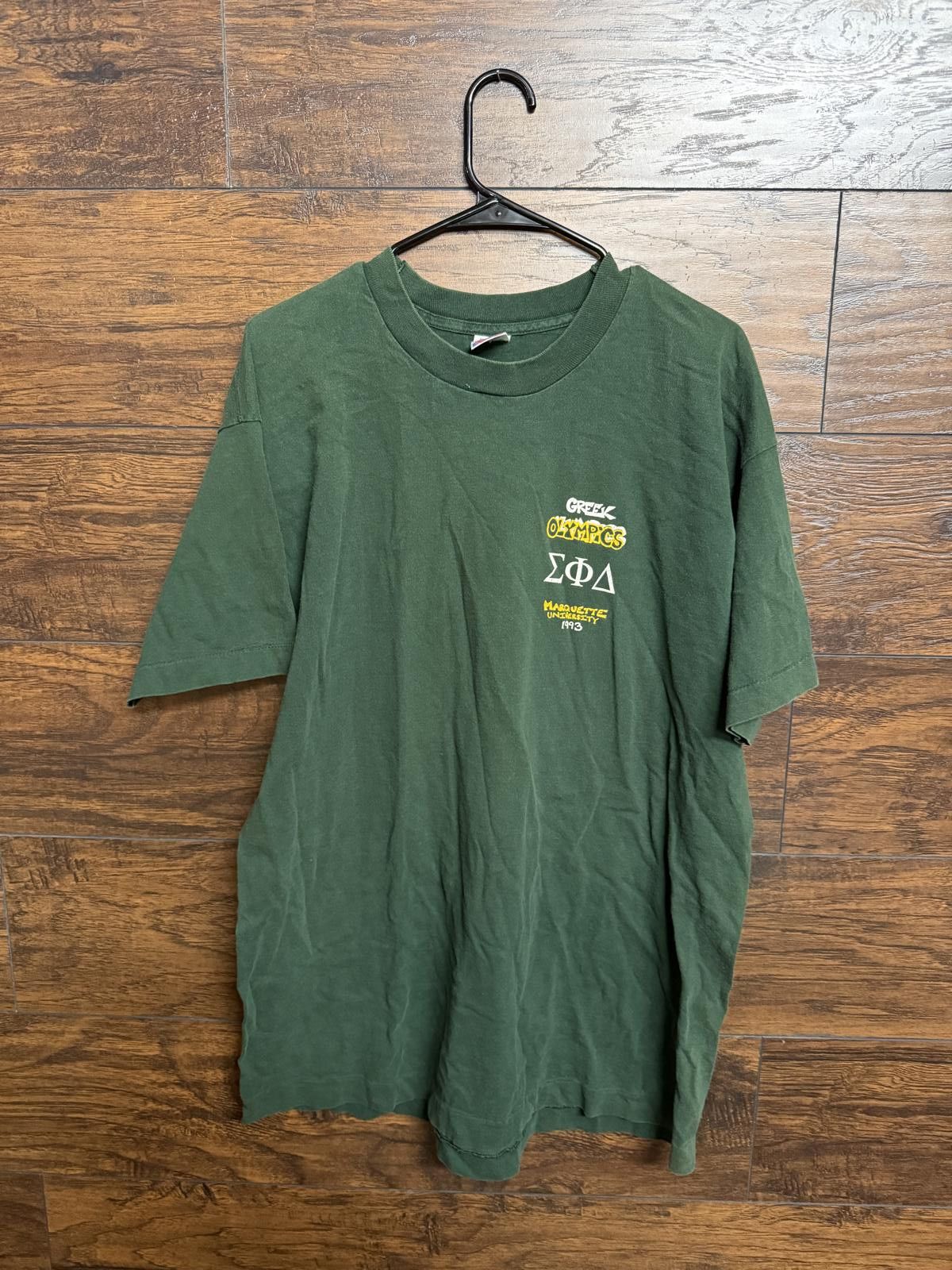 Fruit Of The Loom Vintage Marquette University T-shirt Greek Olympics 1993 XL Size US XL / EU 56 / 4 - 2 Thumbnail
