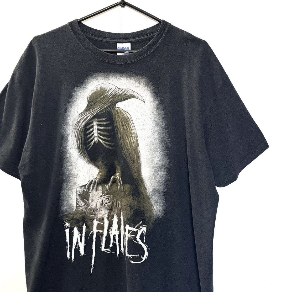 Band Tees × Vintage 🇸🇪Vintage In Flames Band Rock Tee Shirt Size US L / EU 52-54 / 3 - 4 Thumbnail