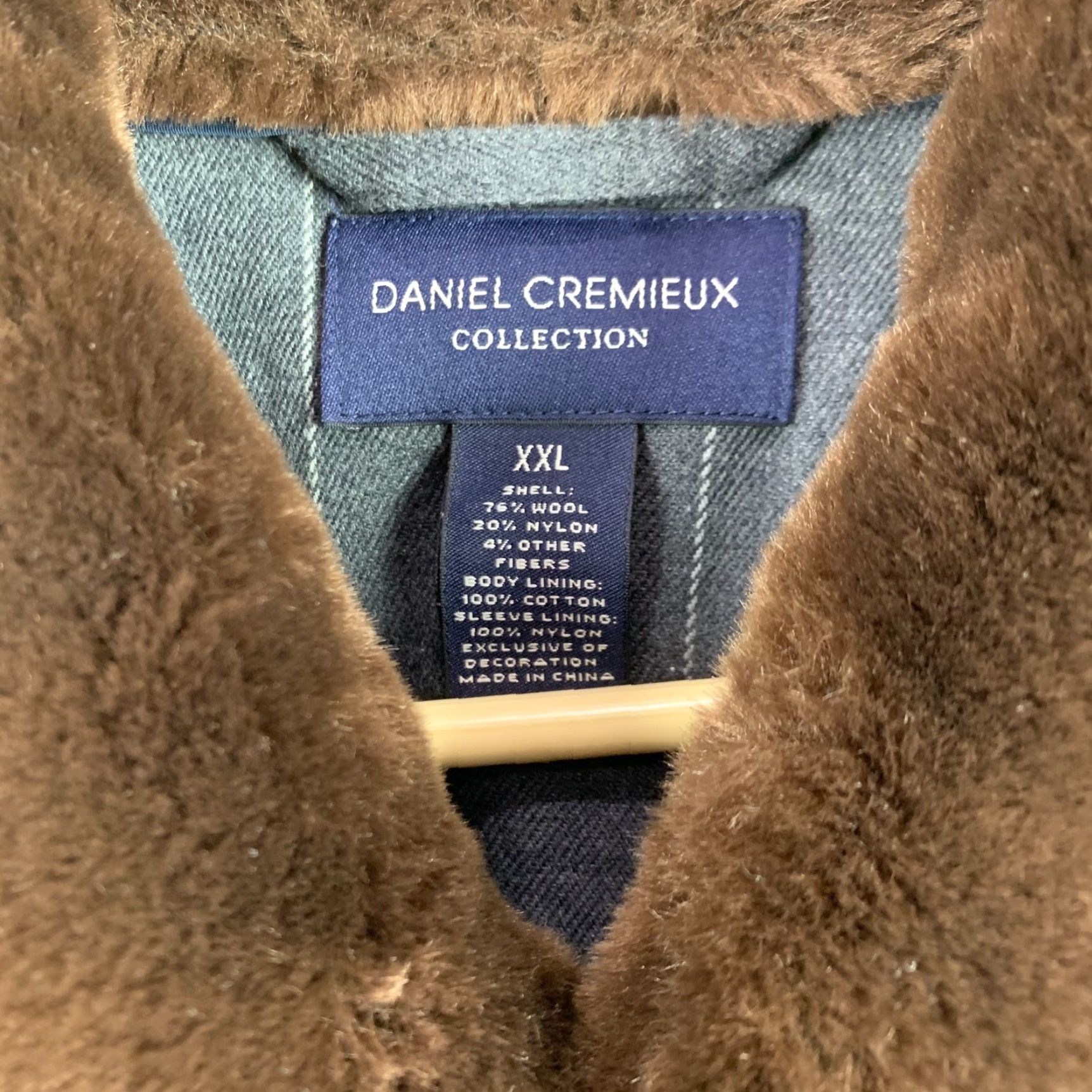 Cremieux VINTAGE Daniel Cremieux Navy Wool Blend Faux Fur Jacket Coat XXL 2X Men Pea Coat Button Wool Blend Navy Blue 2X Mens Size US XXL / EU 58 / 5 - 3 Thumbnail
