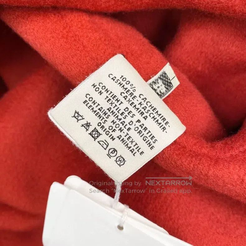 Hermes Hermes Cashmere Red Hooded Cloak Coat Jacket Size XS / US 0-2 / IT 36-38 - 4 Thumbnail