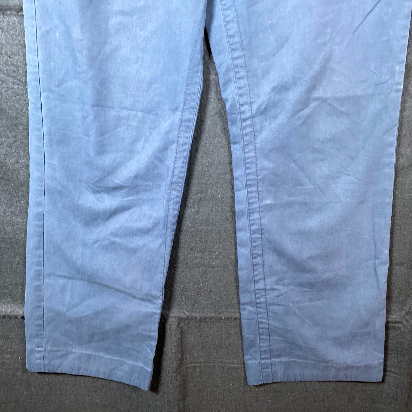 Vintage Cabelas Womens Pants Blue Embroidered Straight Leg Mid Rise Stretch 6 Size 30" / US 8 / IT 44 - 3 Thumbnail