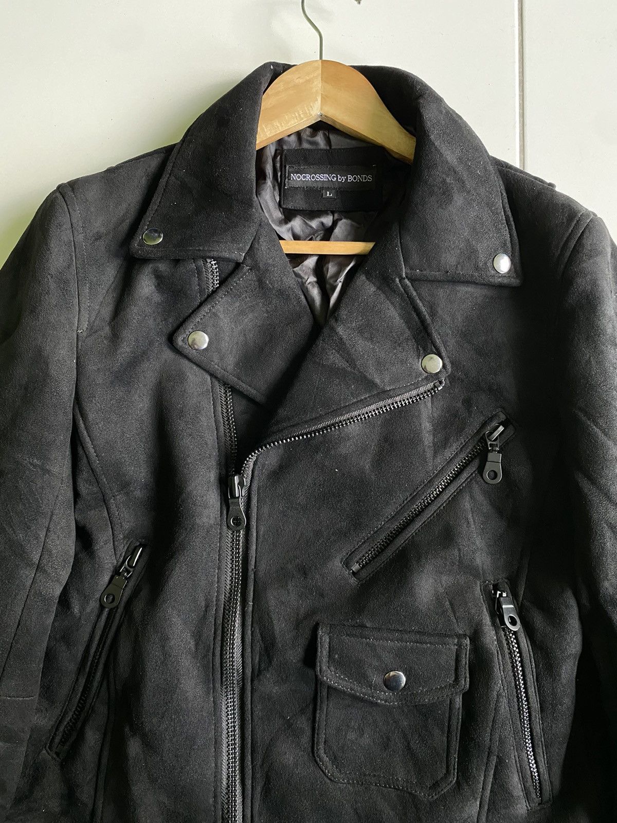 Designer NOCROSSING BY BONDS WOOL SEDITIONARIES LEATHER JACKETS Size US L / EU 52-54 / 3 - 4 Thumbnail