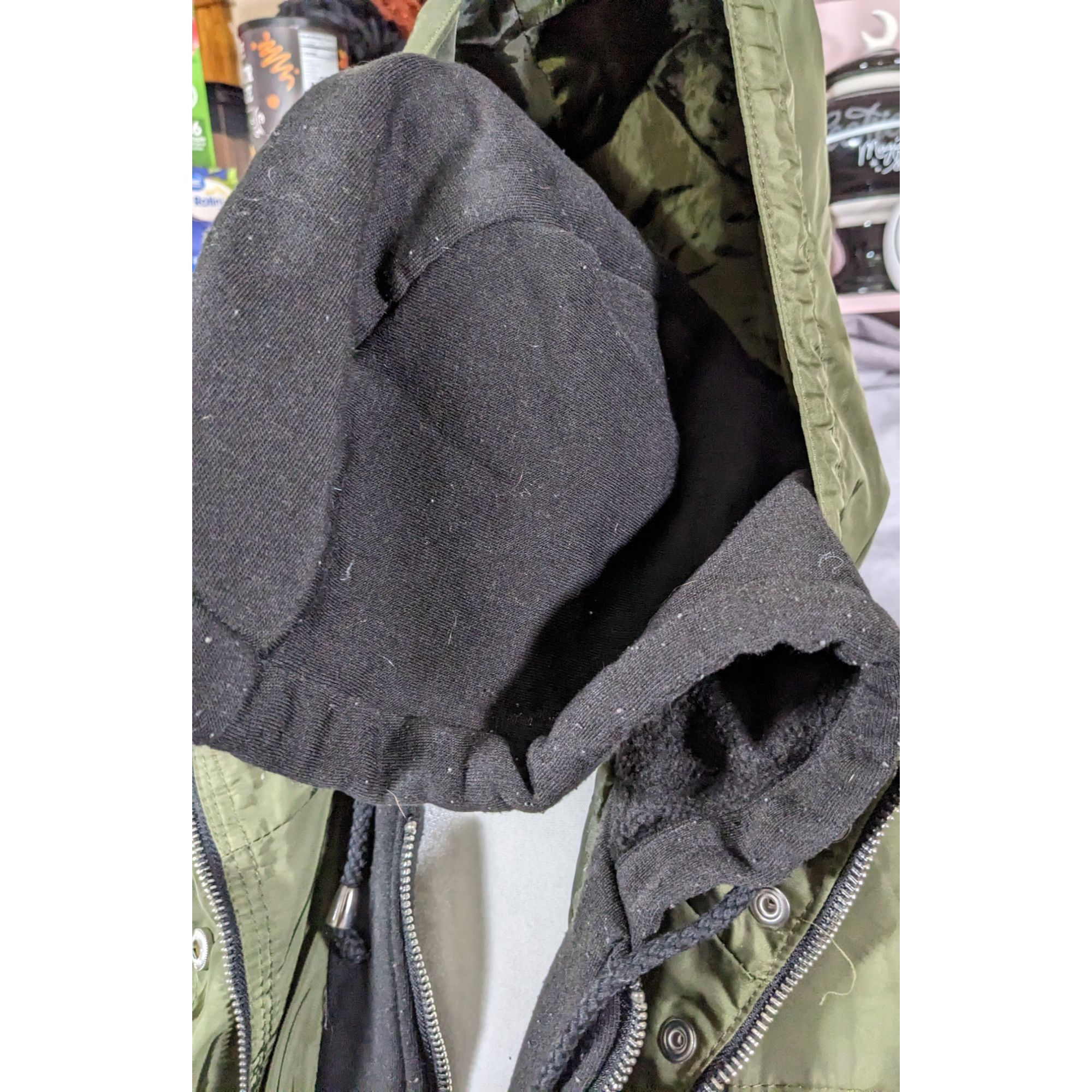 Other Green And Black Zip Up Hooded Jacket by Cali 1850 Size S / US 4 / IT 40 - 11 Thumbnail