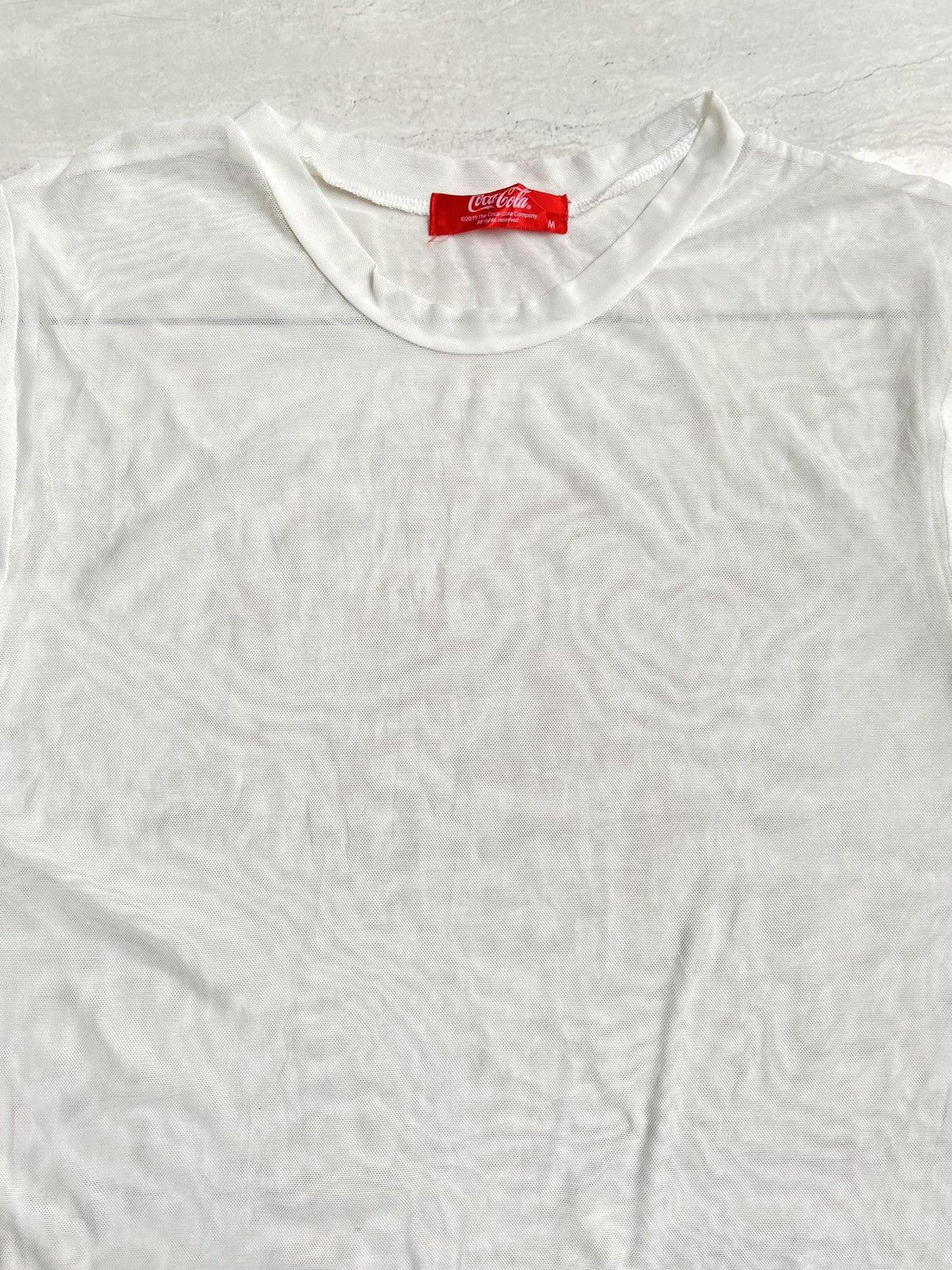 Coca Cola COCA COLA White Mesh T-shirt Size US M / EU 48-50 / 2 - 8 Thumbnail