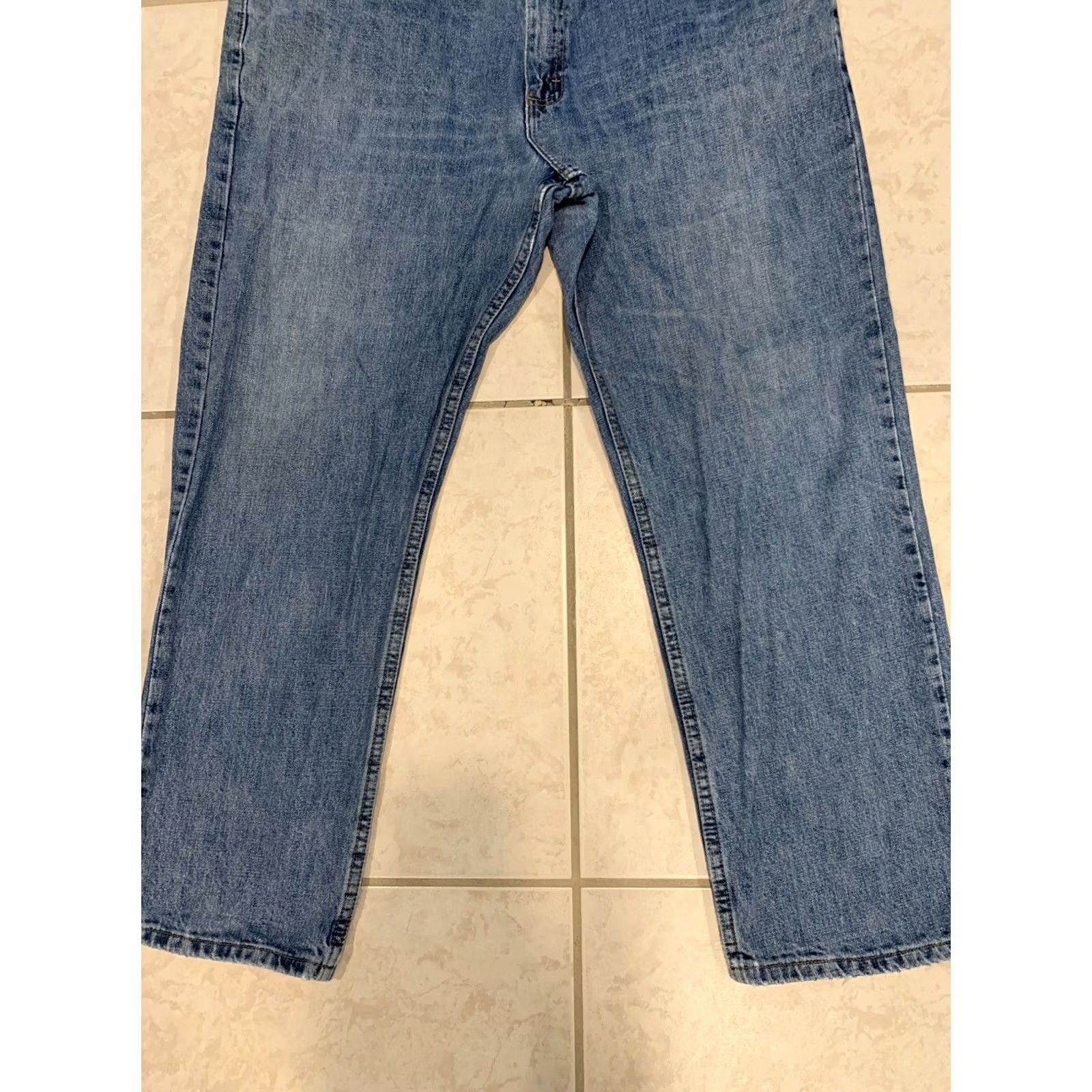 Lee Lee Regular Jeans Blue Denim 40x30 Mens Medium Wash Straight Fit 5-Pocket Denim Comfort Modern Classic 2008976 Size US 40 / EU 56 - 3 Thumbnail
