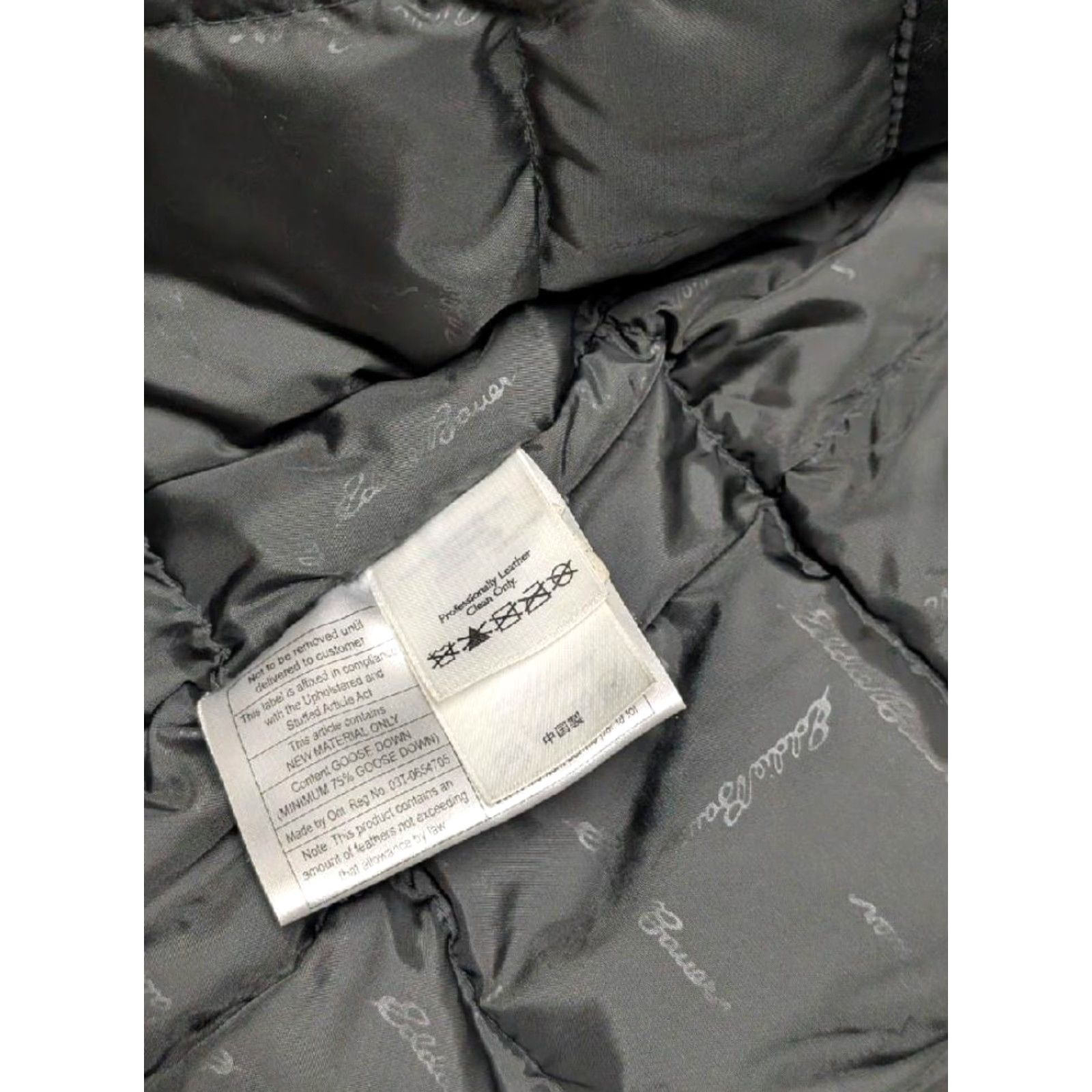 Eddie Bauer VINTAGE Eddie Bauer bomber jacket Lambskin Goose Down GOOSE DOWN leather PUFFER black Men L Jacket Zip Chest 44 in Size US L / EU 52-54 / 3 - 3 Thumbnail