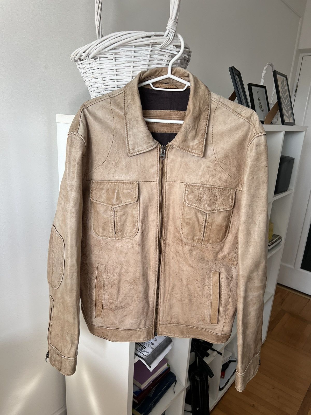 Vintage VINTAGE Y2K DISTRESSED LEATHER JACKET Junya Watanabe style Size US M / EU 48-50 / 2 - 1 Thumbnail