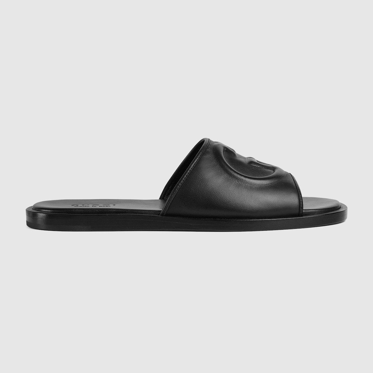 Gucci o1loc1c0625 Slide Sandals with Interlocking G in Black Size US 9.5 / EU 42-43 - 1 Thumbnail