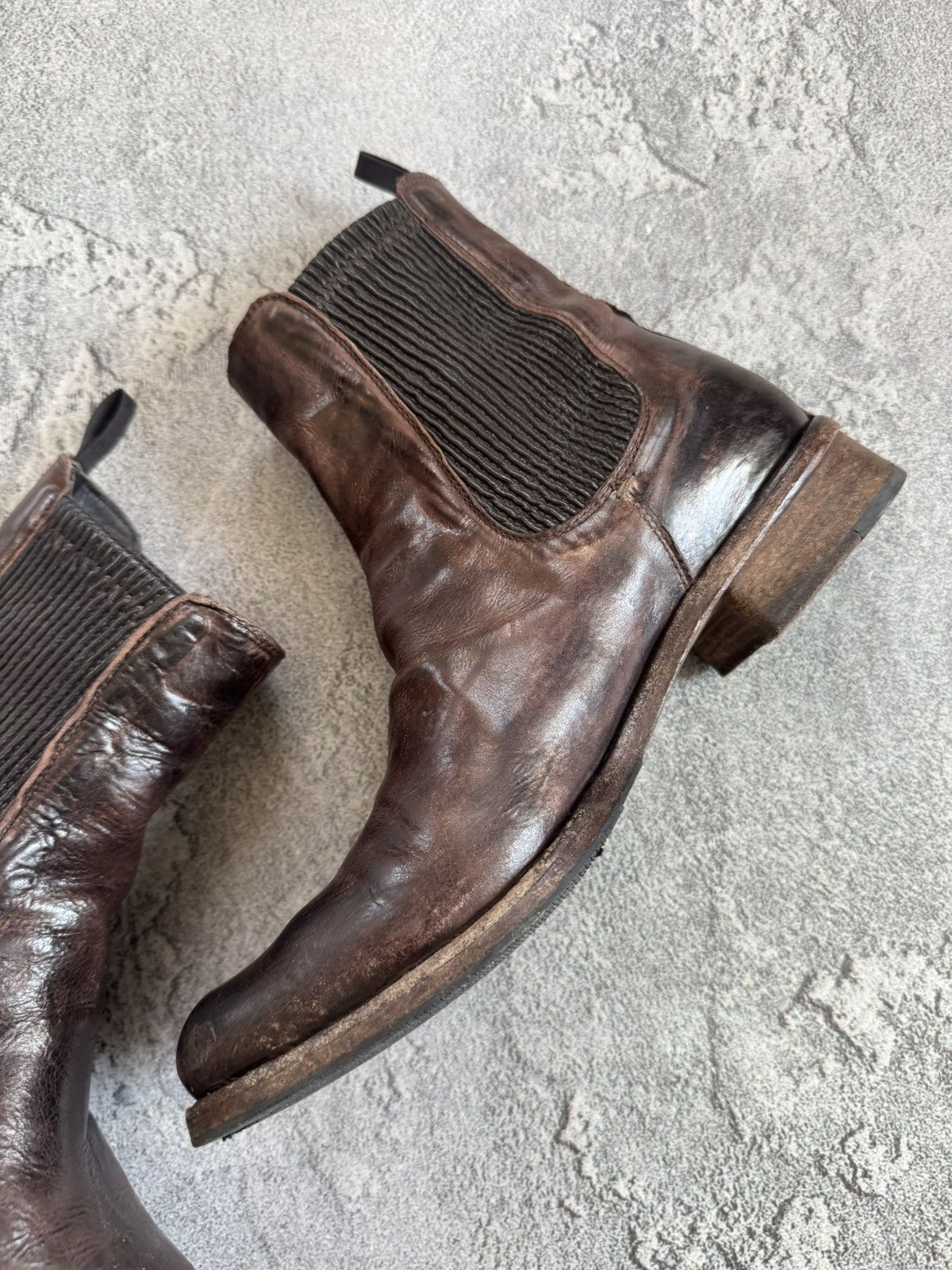 Shoto Shoto 41size brown leather Chelsea boost distressed style Size US 8 / EU 41 - 13 Thumbnail
