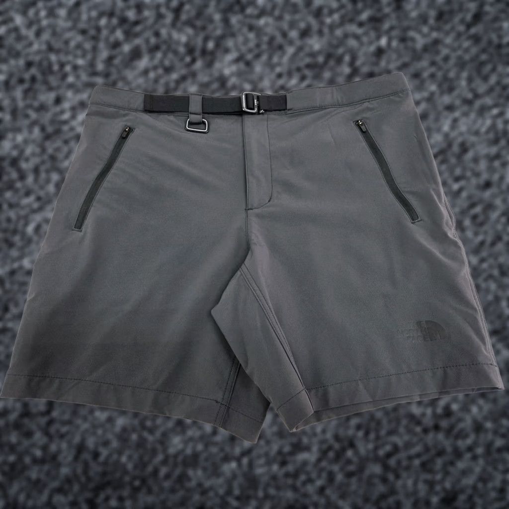 The North Face The North Face Mens Belted Grey Flash-Dry Hiking Shorts Zip Front Pckts 38 #8225 Size US 38 / EU 54 - 1 Thumbnail