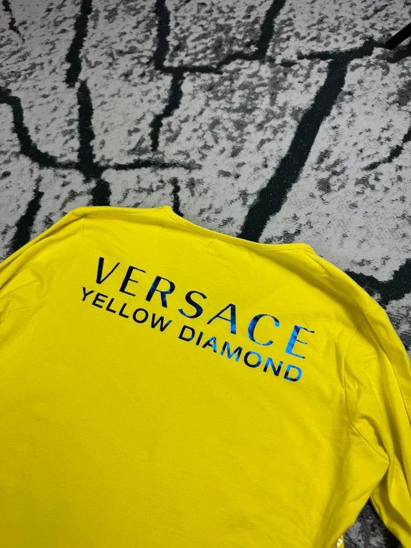 Versace Versace longsleeve t-shirt yellow gold S Size S / US 4 / IT 40 - 4 Thumbnail