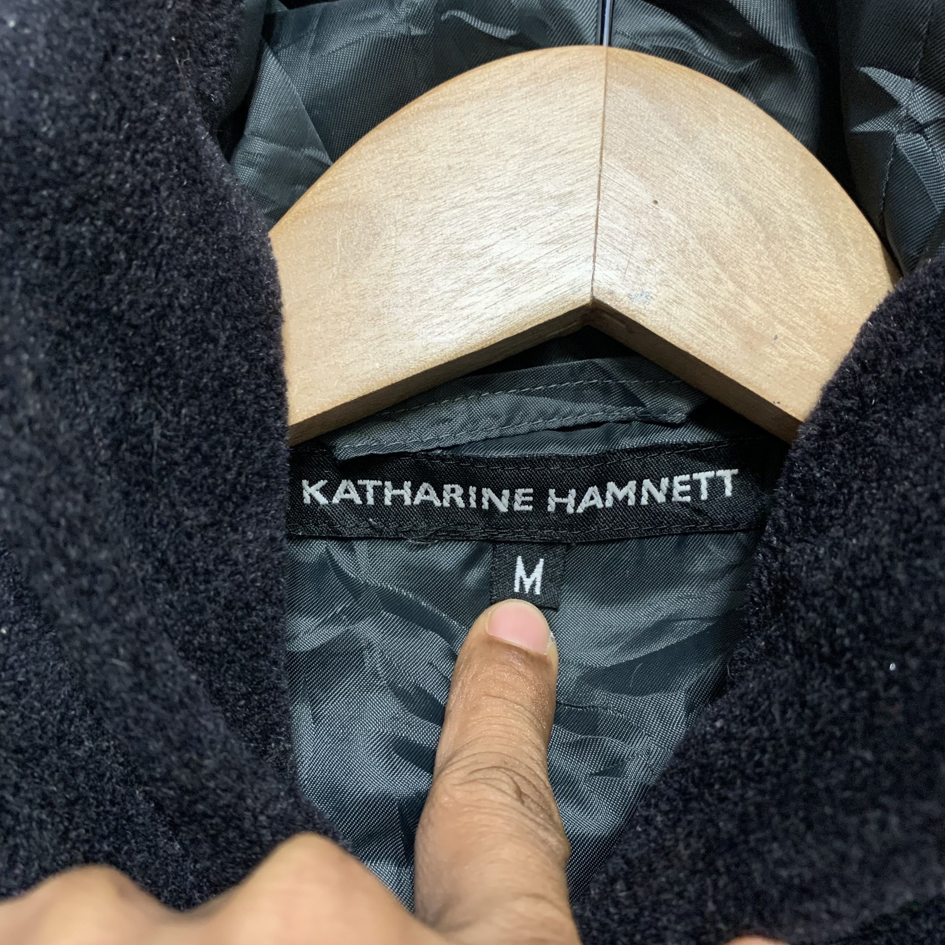 Katharine Hamnett London Katherine Hamnett Hooded Wool Coat Size US M / EU 48-50 / 2 - 7 Thumbnail