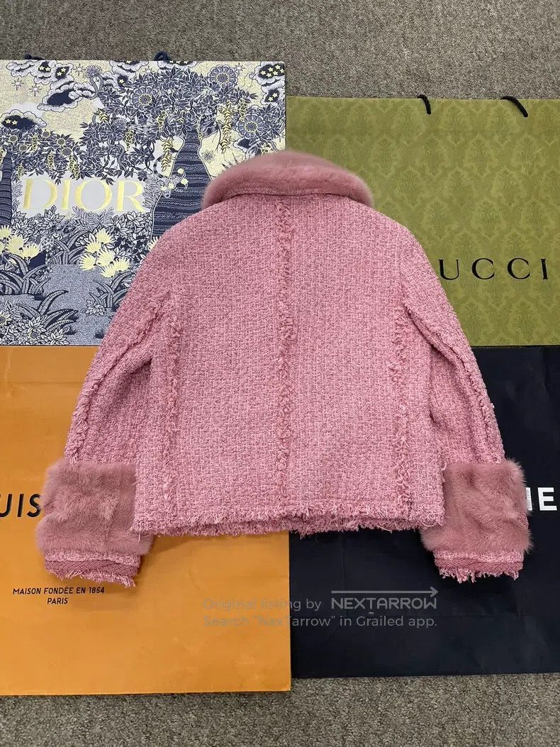 Gucci Gucci Pink tweed coat Size XS / US 0-2 / IT 36-38 - 4 Thumbnail