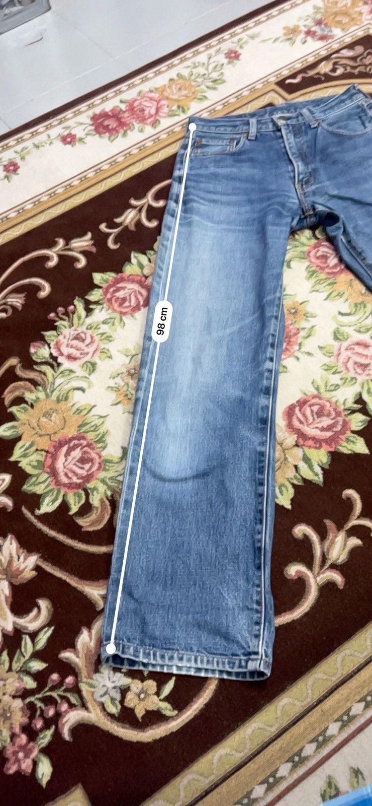 Levi's Vintage Clothing × Vintage Levis 551Z / w29 L36 - Vintage selvedge Japan Big E Size US 29 - 7 Thumbnail
