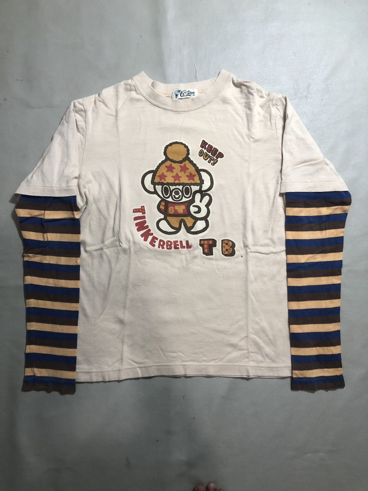 Japanese Brand Poem Double Layer Keep Out Tinkerbell LongSleeve tee Size US M / EU 48-50 / 2 - 1 Thumbnail