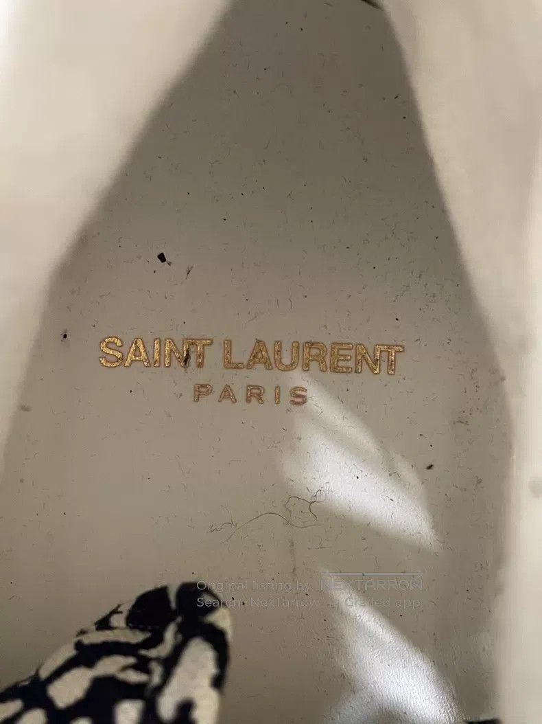 Saint Laurent Paris Saint Laurent Paris Black, White and Palm Tree Graffiti In Size US 7.5 / EU 40-41 - 8 Thumbnail