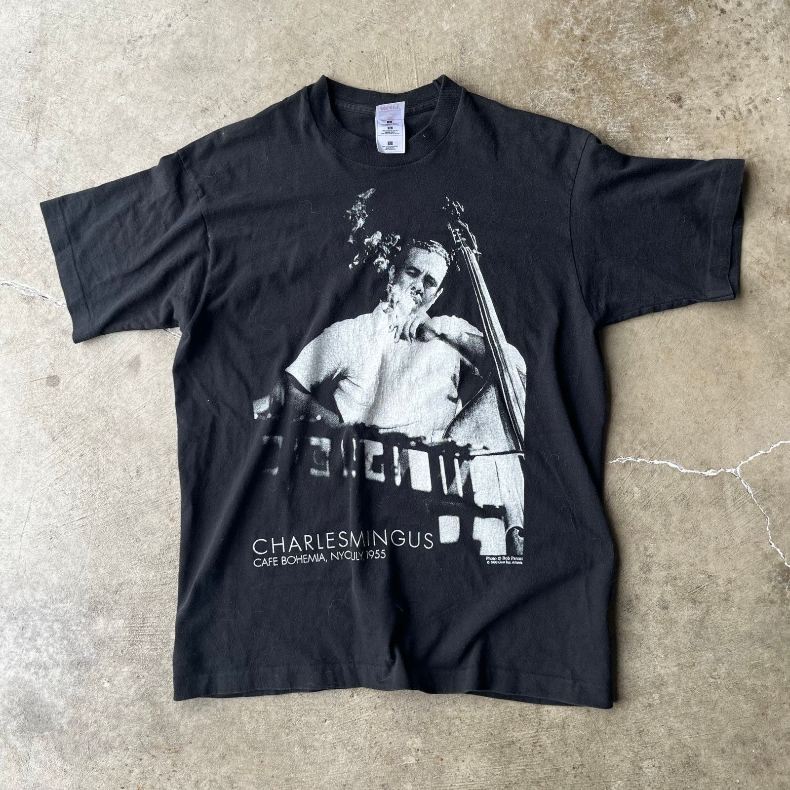 Vintage VINTAGE 1990 CHARLES MINGUS SHIRT TEE JAZZ BLACK LARGE Size US L / EU 52-54 / 3 - 1 Thumbnail