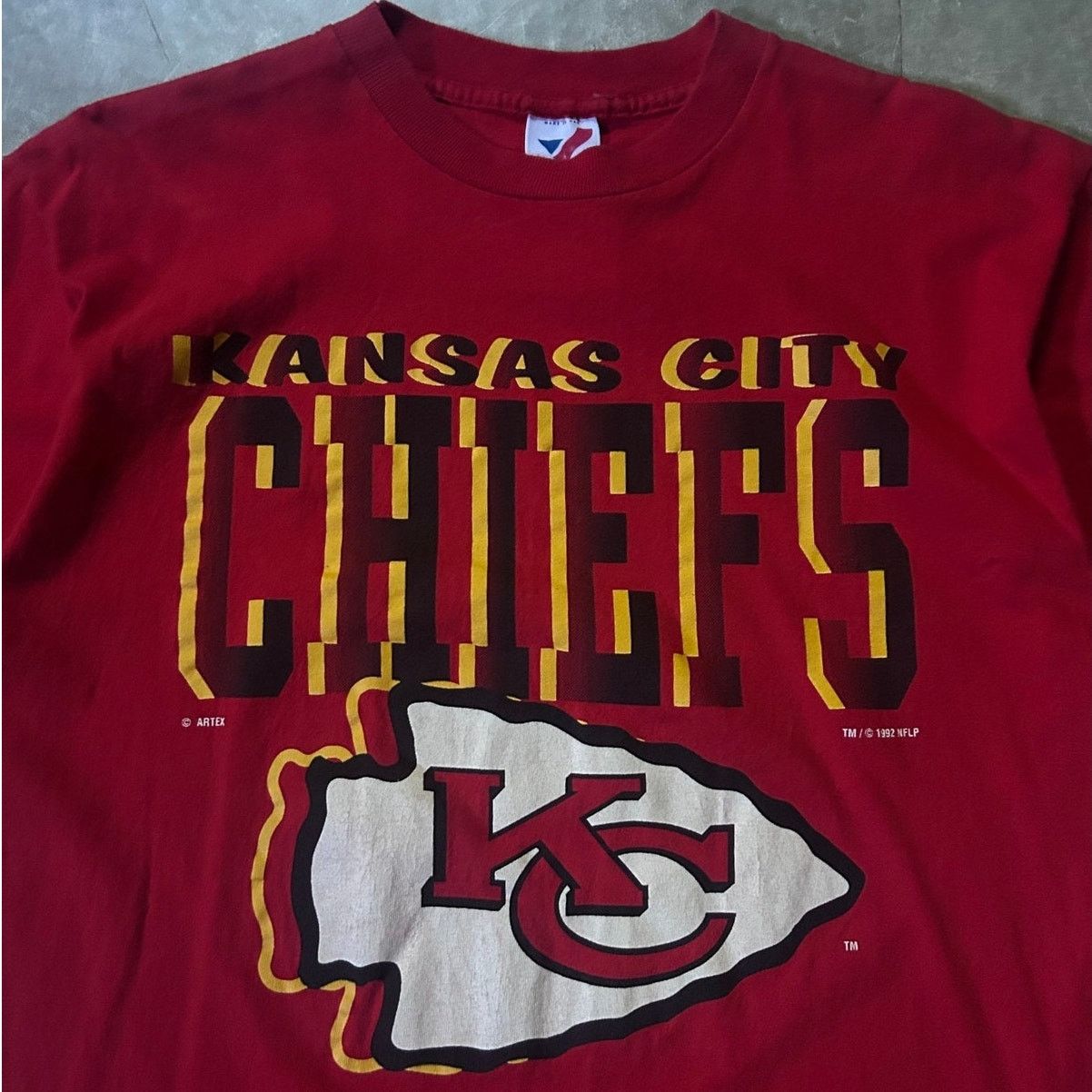 Other 90's Vintage Kansas City Chiefs Red T-Shirt -L Size US L / EU 52-54 / 3 - 2 Thumbnail