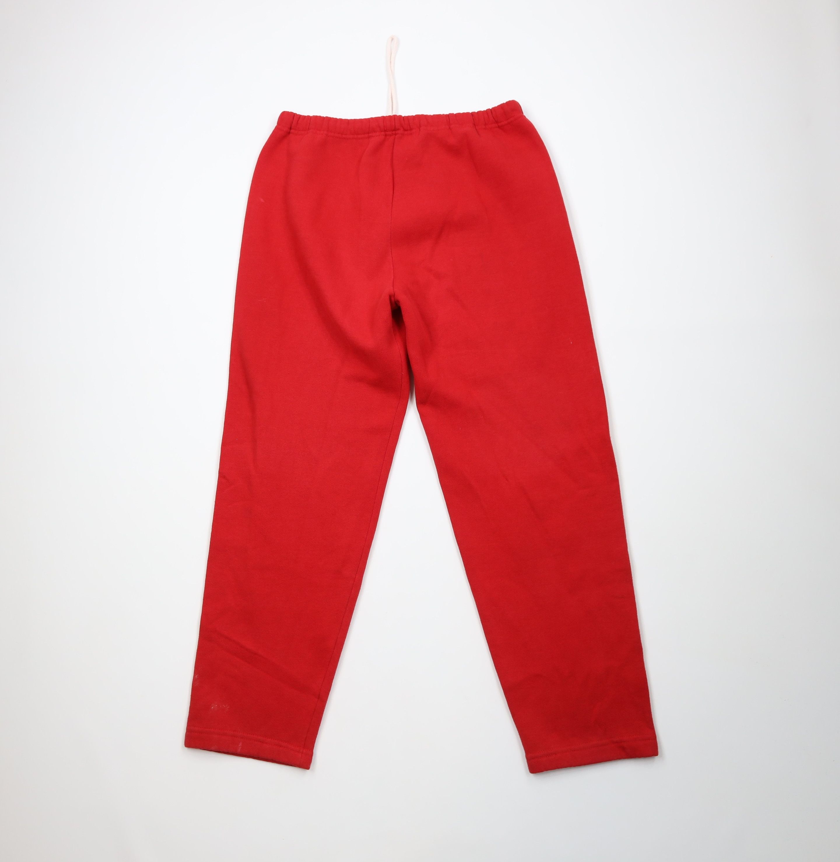 Russell Athletic Vintage 90s Russell Athletic Blank Sweatpants Red USA Size US 34 / EU 50 - 8 Thumbnail