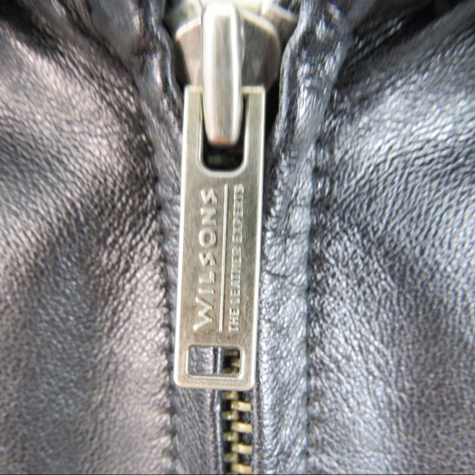 Wilsons Leather Vintage Wilson's Leather Men's Black Leather Jacket Large Size US L / EU 52-54 / 3 - 7 Thumbnail