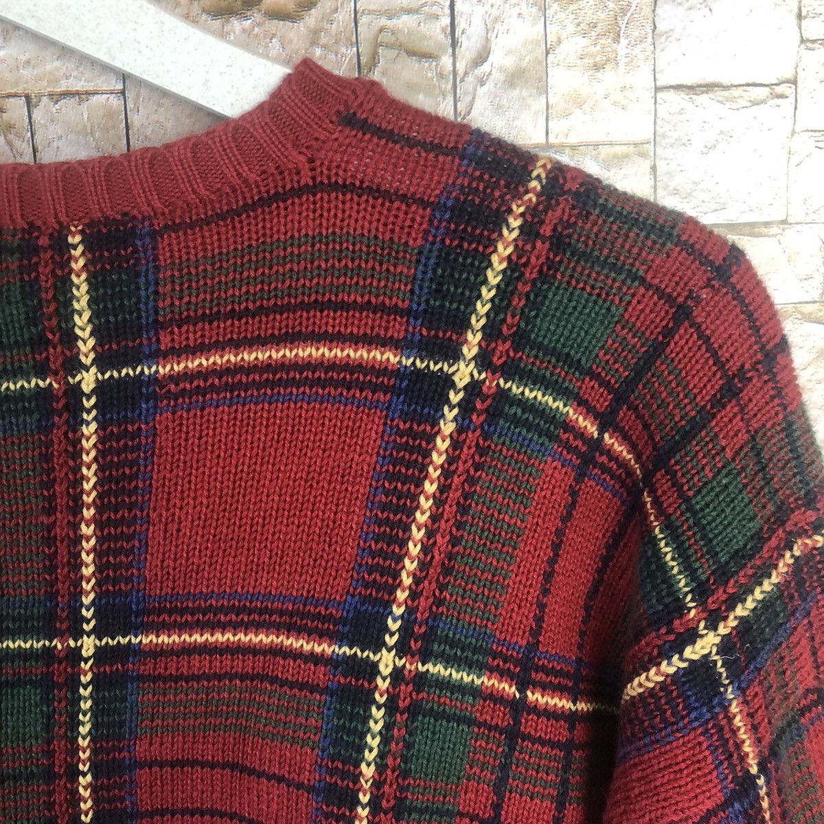 Ralph Lauren Polo Ralph Lauren checkered Red Knitwear #A22 Size US L / EU 52-54 / 3 - 13 Thumbnail