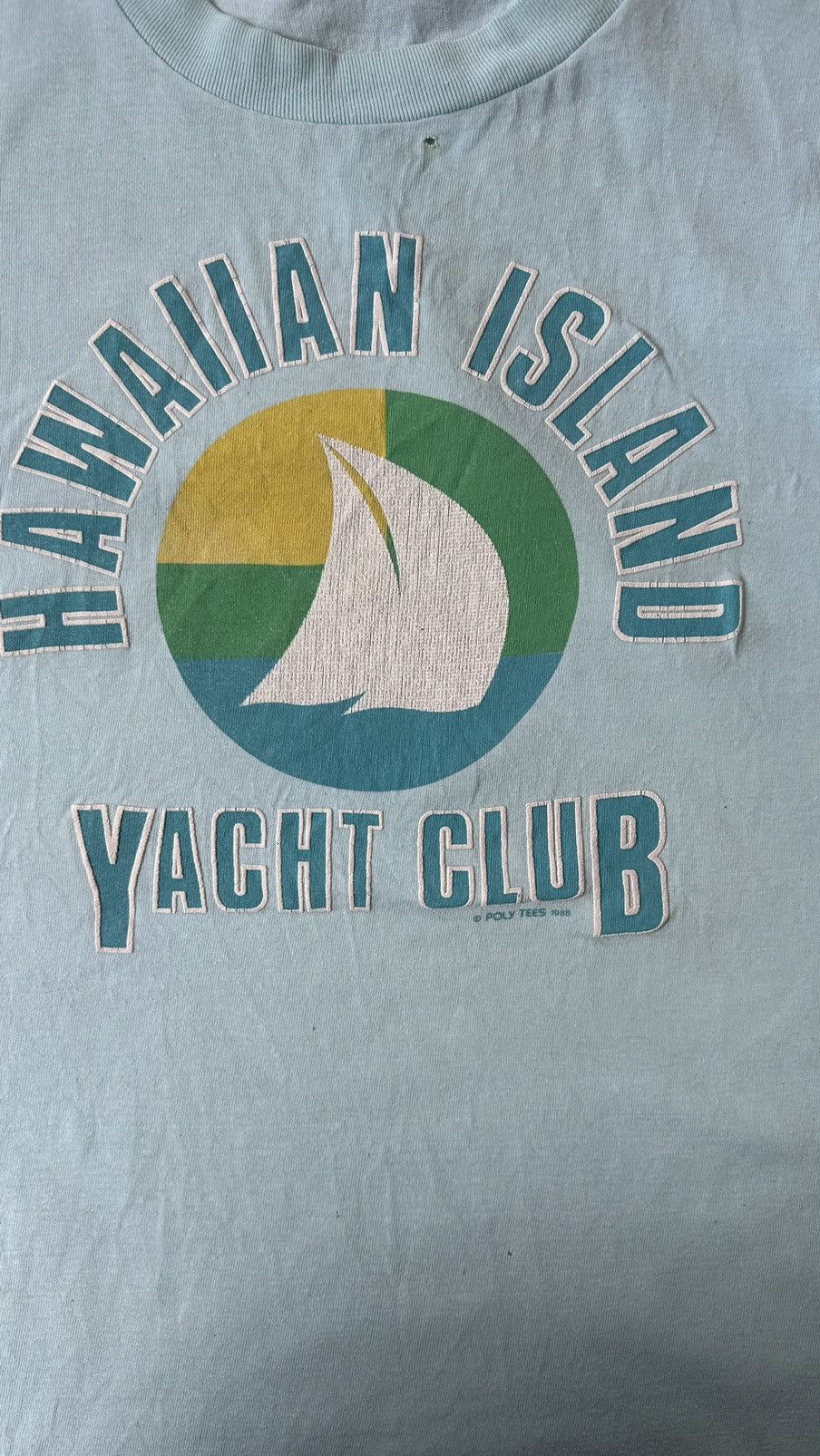 Vintage VINTAGE POLYTEES SUPER CRU HAWAIIAN ISLAND YATCH CLUB Size US XL / EU 56 / 4 - 2 Thumbnail