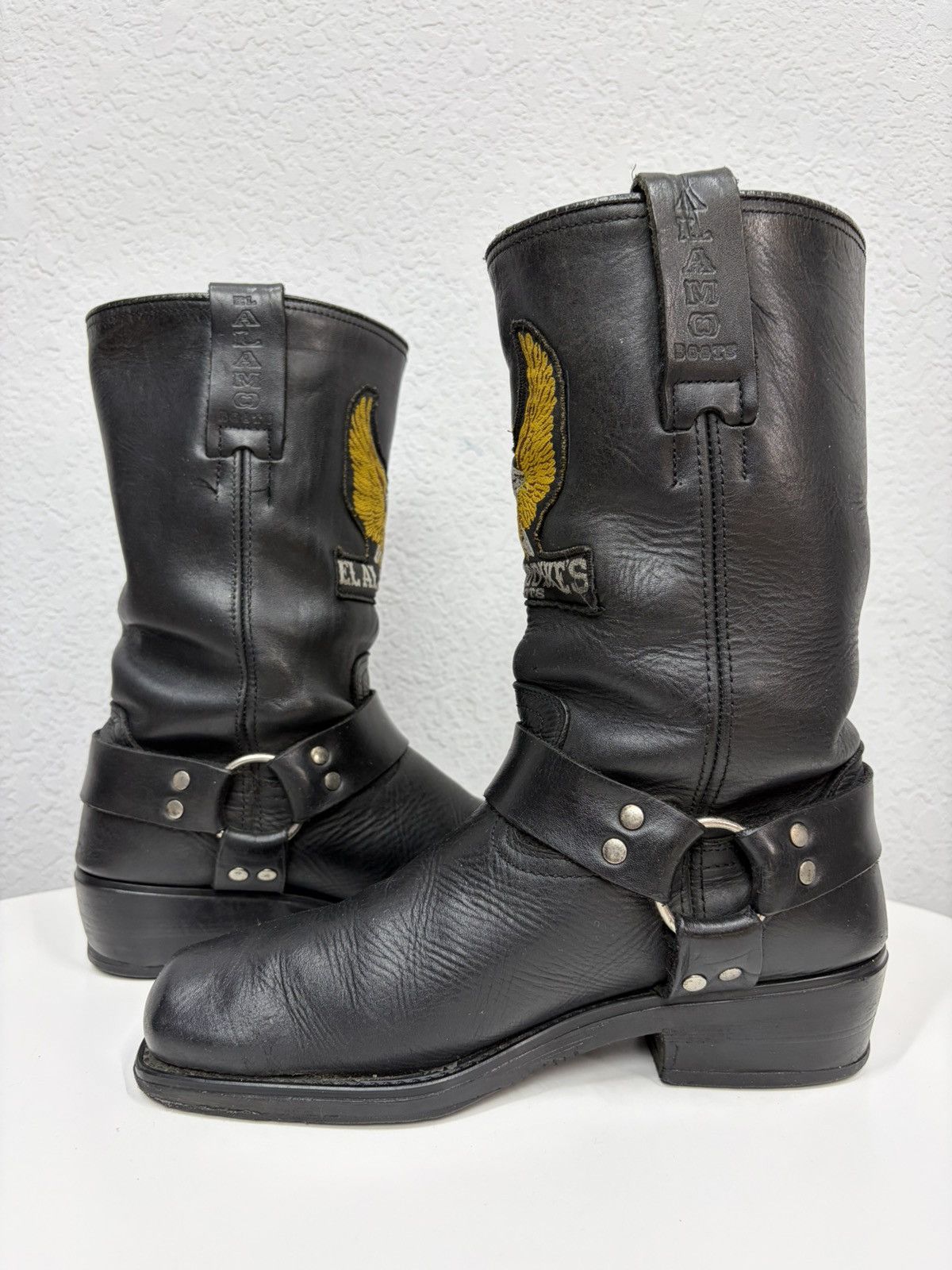 If Six Was Nine Vintage Harley Davidson Guidi Style High Leather Biker Boots Size US 8 / EU 41 - 7 Thumbnail