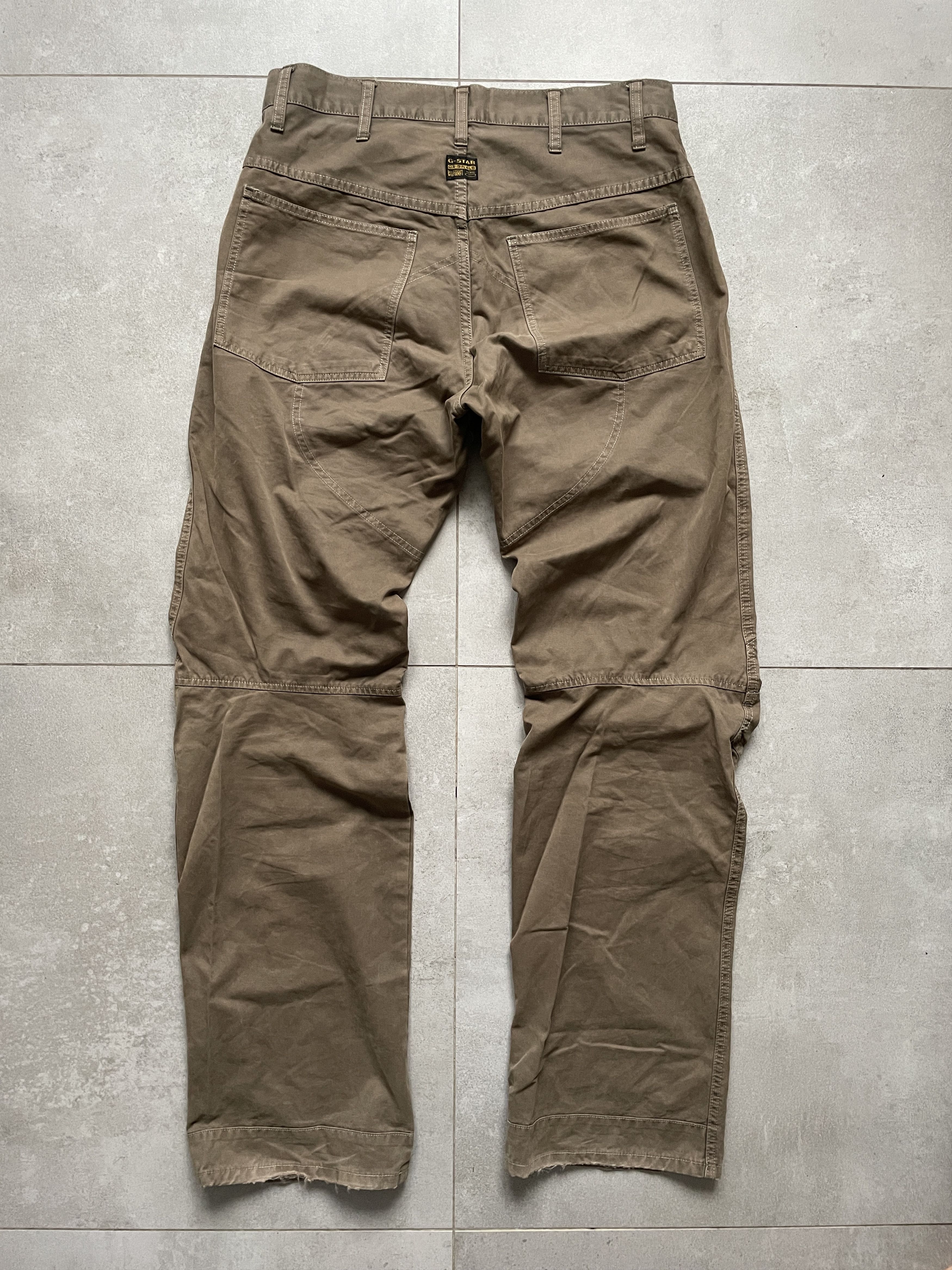 G-Star G-STAR GSTAR RAW DOUBLEKNEE BEIGE BAGGY PANTS Size US 33 - 2 Thumbnail
