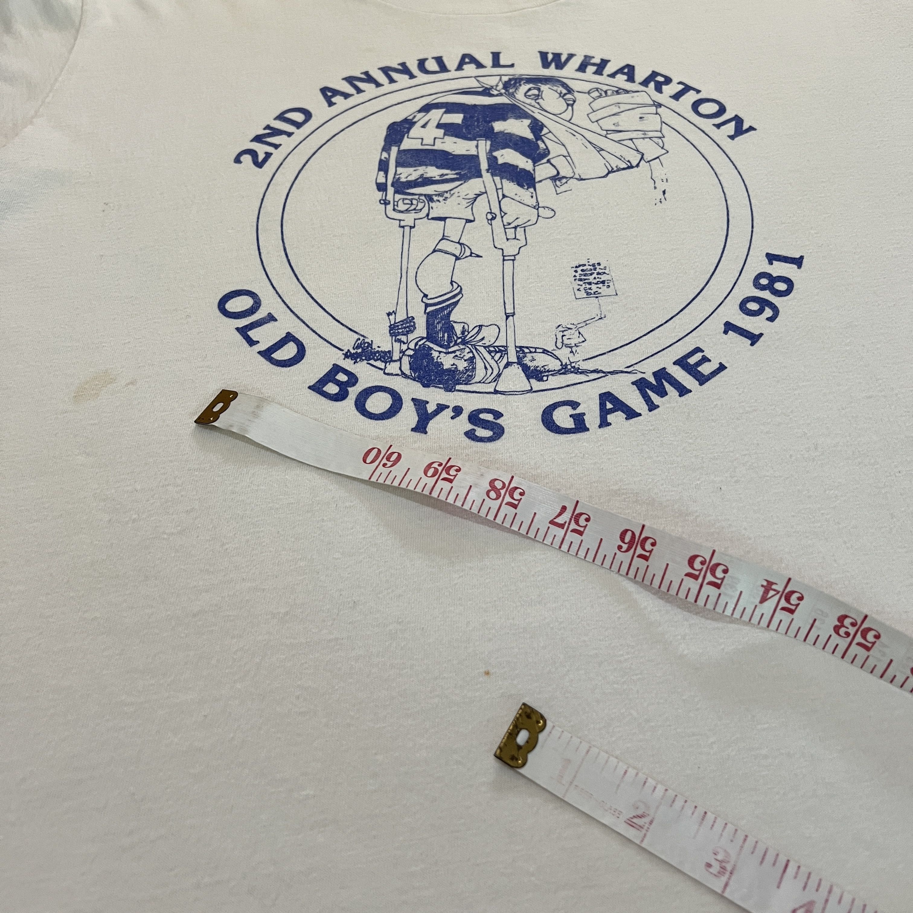 Vintage Vintage 80s 1981 Old boy's game Promo Tee XL Size US XL / EU 56 / 4 - 5 Thumbnail