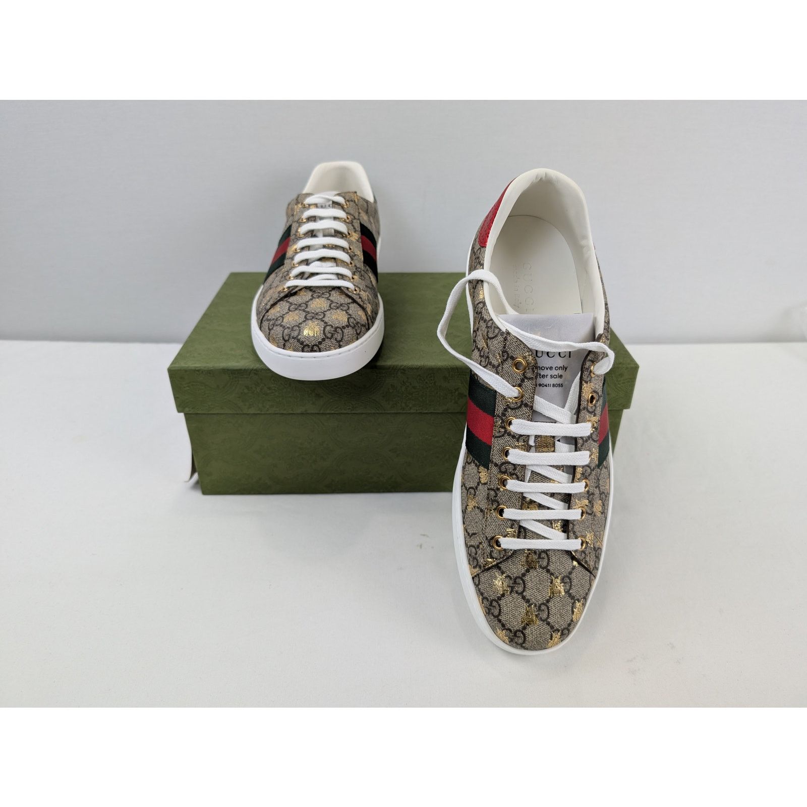 Gucci o1rshd1 Men's Ace GG Supreme sneaker with bees in Multicolor Size US 13 / EU 46 - 18 Thumbnail