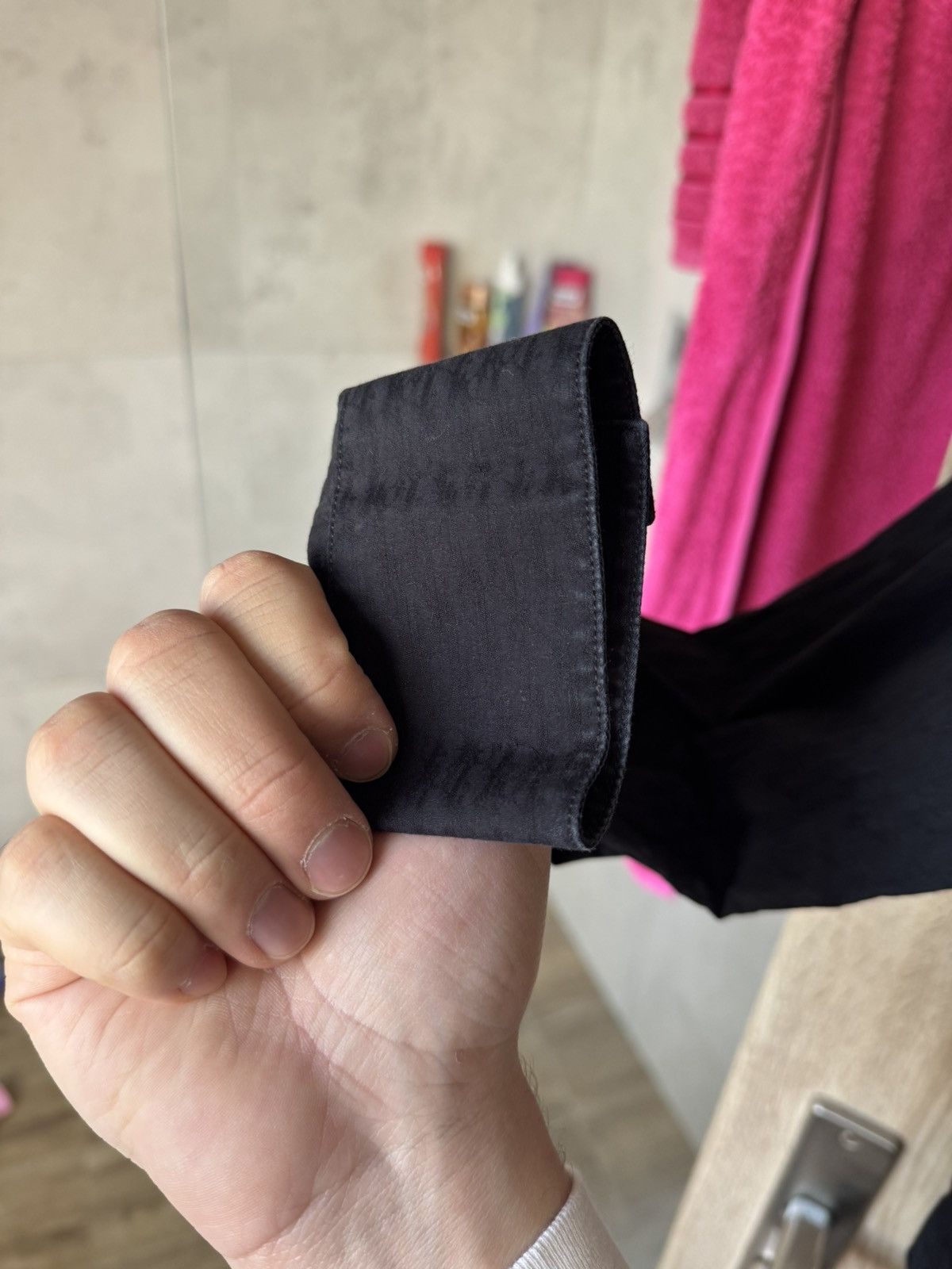 Dior Dior Black Monogram Shirt Hidden Buttons Long Sleeve Size US S / EU 44-46 / 1 - 17 Thumbnail