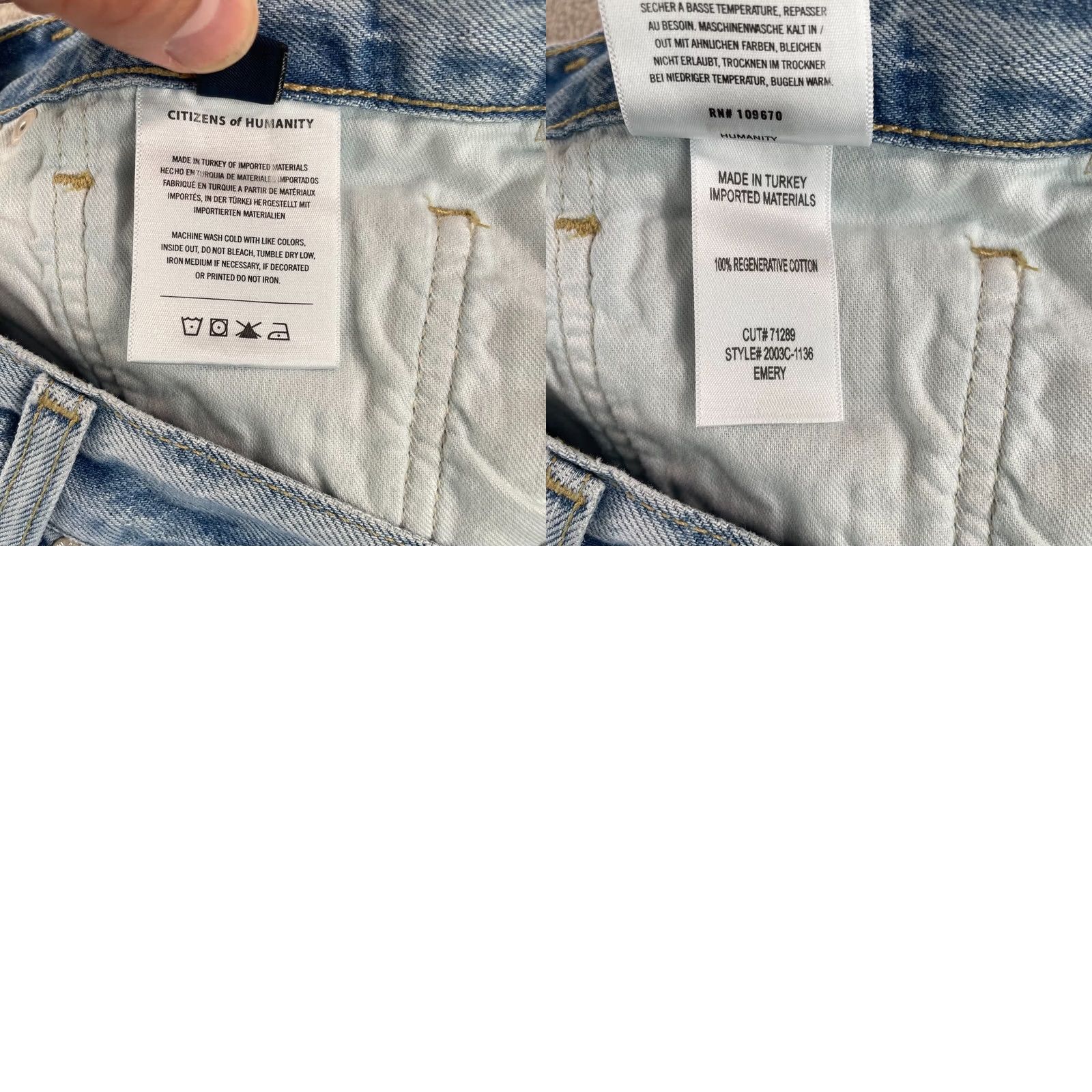 Citizens Of Humanity Citizens of Humanity Emery Crop 36 Jeans StarSign Blue High Rise CW Regular Women 36 in Blue Bohemian Contemporary Minimalist Western Casual 90s Size ONE SIZE - 9 Thumbnail
