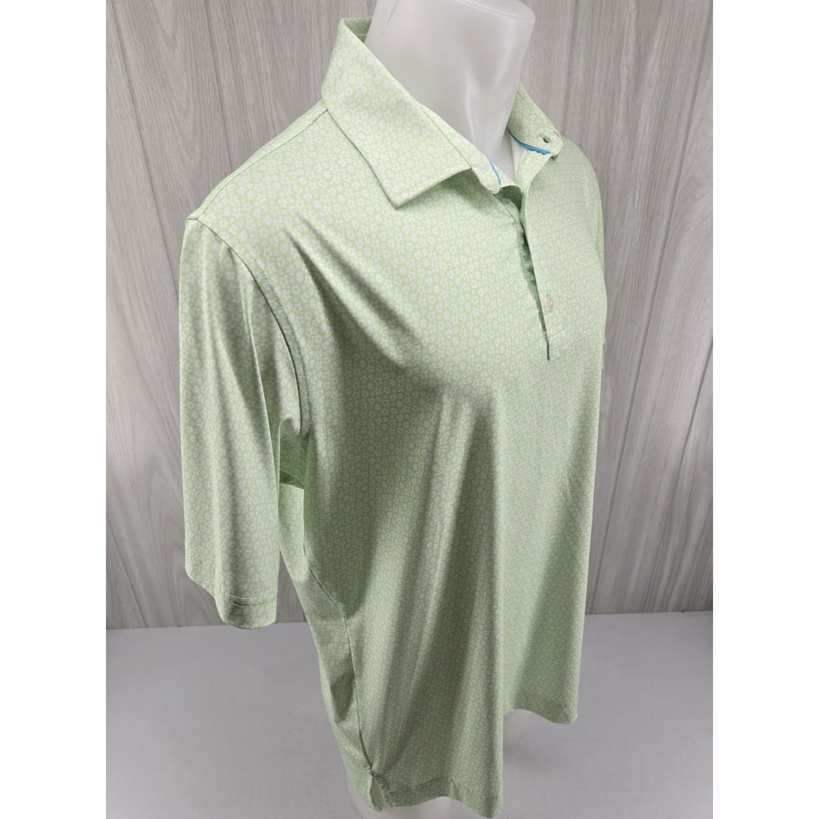 Footjoy FootJoy Polo Men’s Large Green Floral Geometric 1965 BTCC Logo Shirt Size US L / EU 52-54 / 3 - 7 Thumbnail
