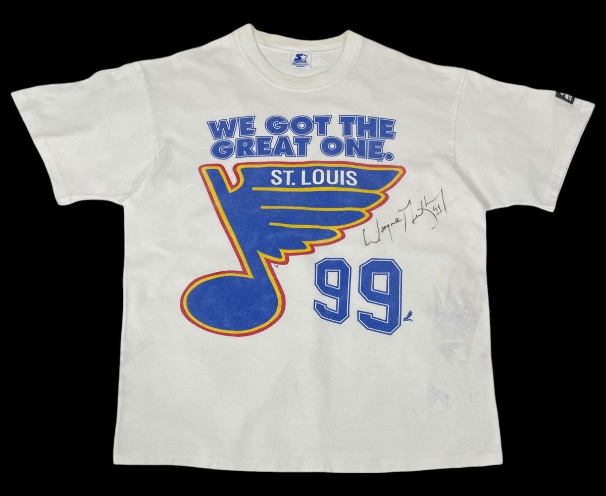 NHL 90s VINTAGE WAYNE GRETZKY AUTOGRAPHED ON STARTER NHL TEE Size US L / EU 52-54 / 3 - 1 Thumbnail