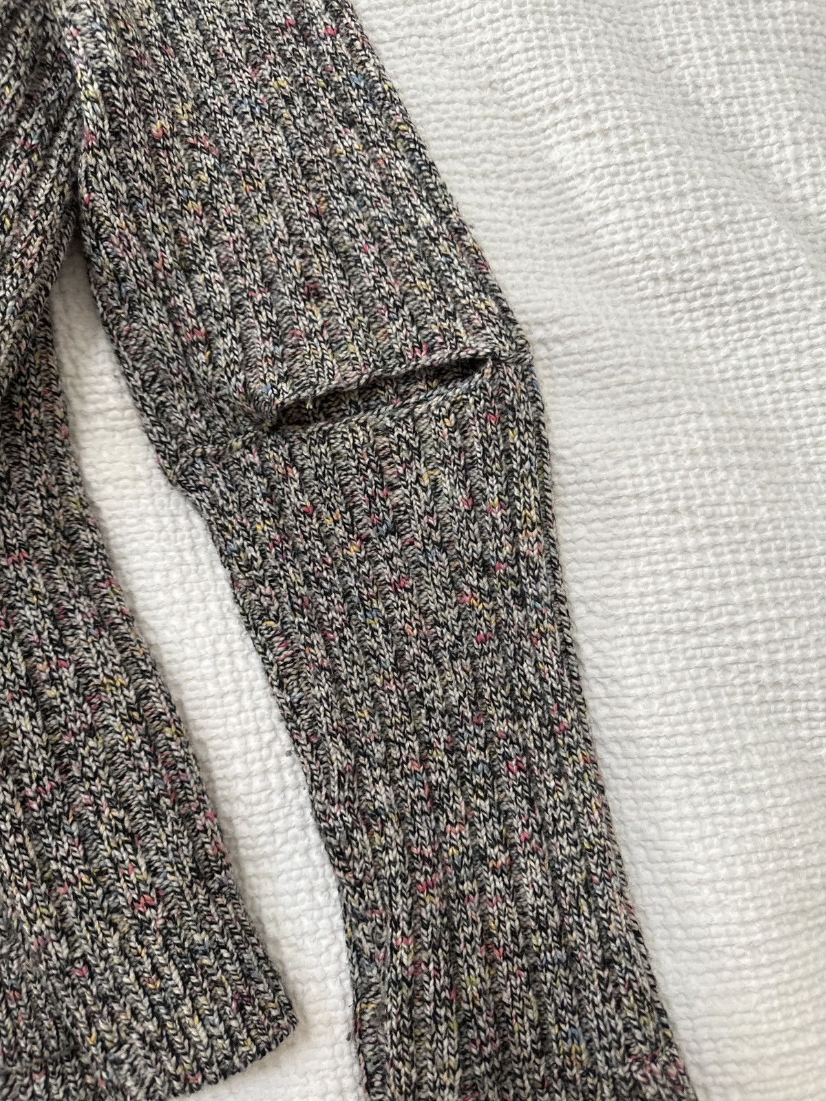 Helmut Lang Helmut Lang multicolored slashed elbow sweater Size US M / EU 48-50 / 2 - 3 Thumbnail