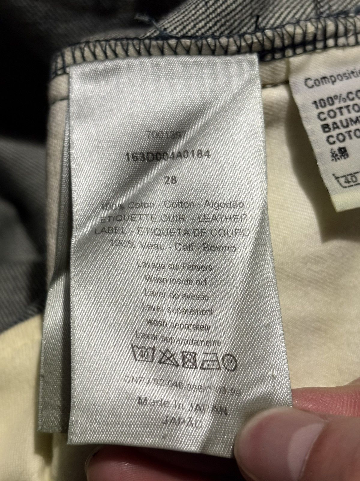 Dior 28 Dior Unaltered Stacked MIJ Sand Wash Denim Jeans hedi kva Size US 28 / EU 44 - 14 Thumbnail