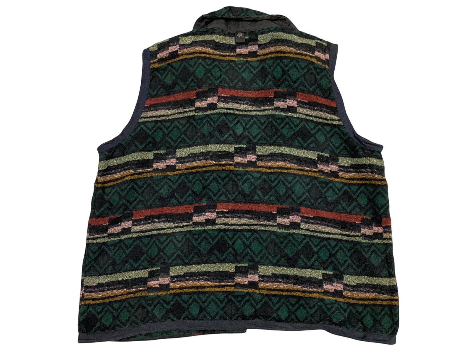 Vintage Outback Trading Co. Wool Blend Vest – Western Aztec Pattern Size US XXL / EU 58 / 5 - 2 Thumbnail