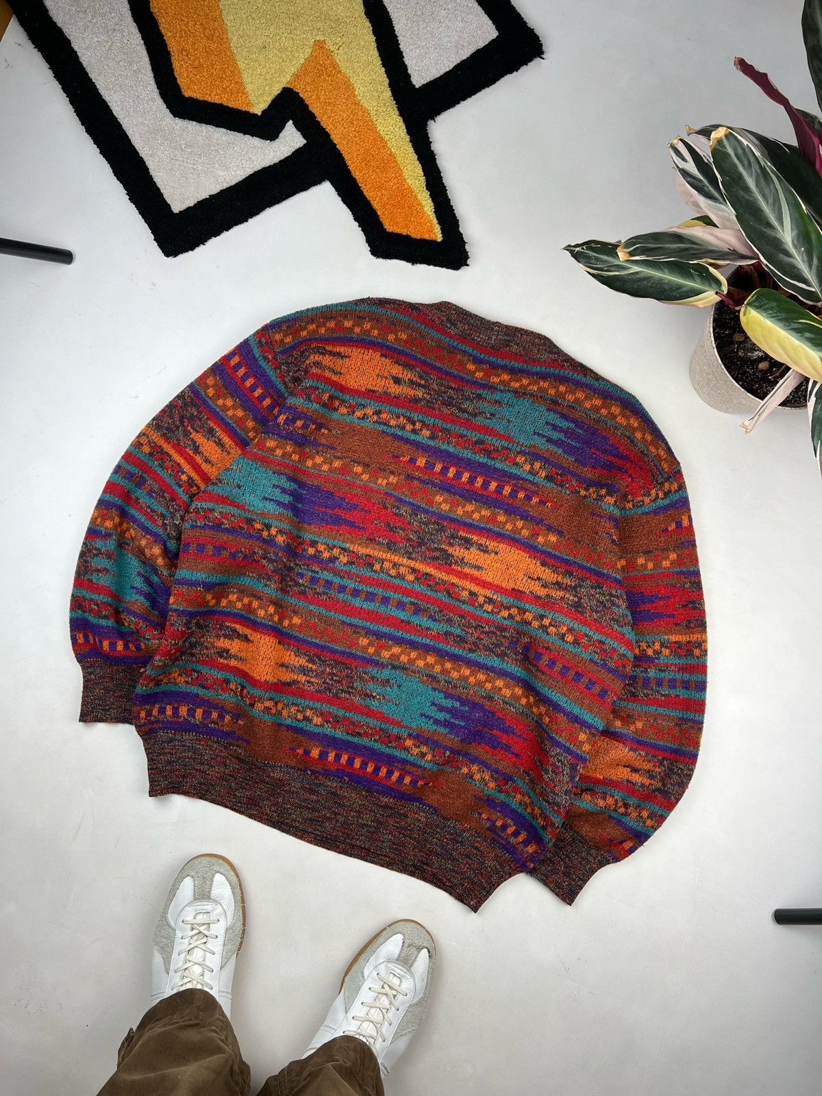 Aran Isles Knitwear Vintage Missoni Sport Knit Sweater Size US XL / EU 56 / 4 - 2 Thumbnail