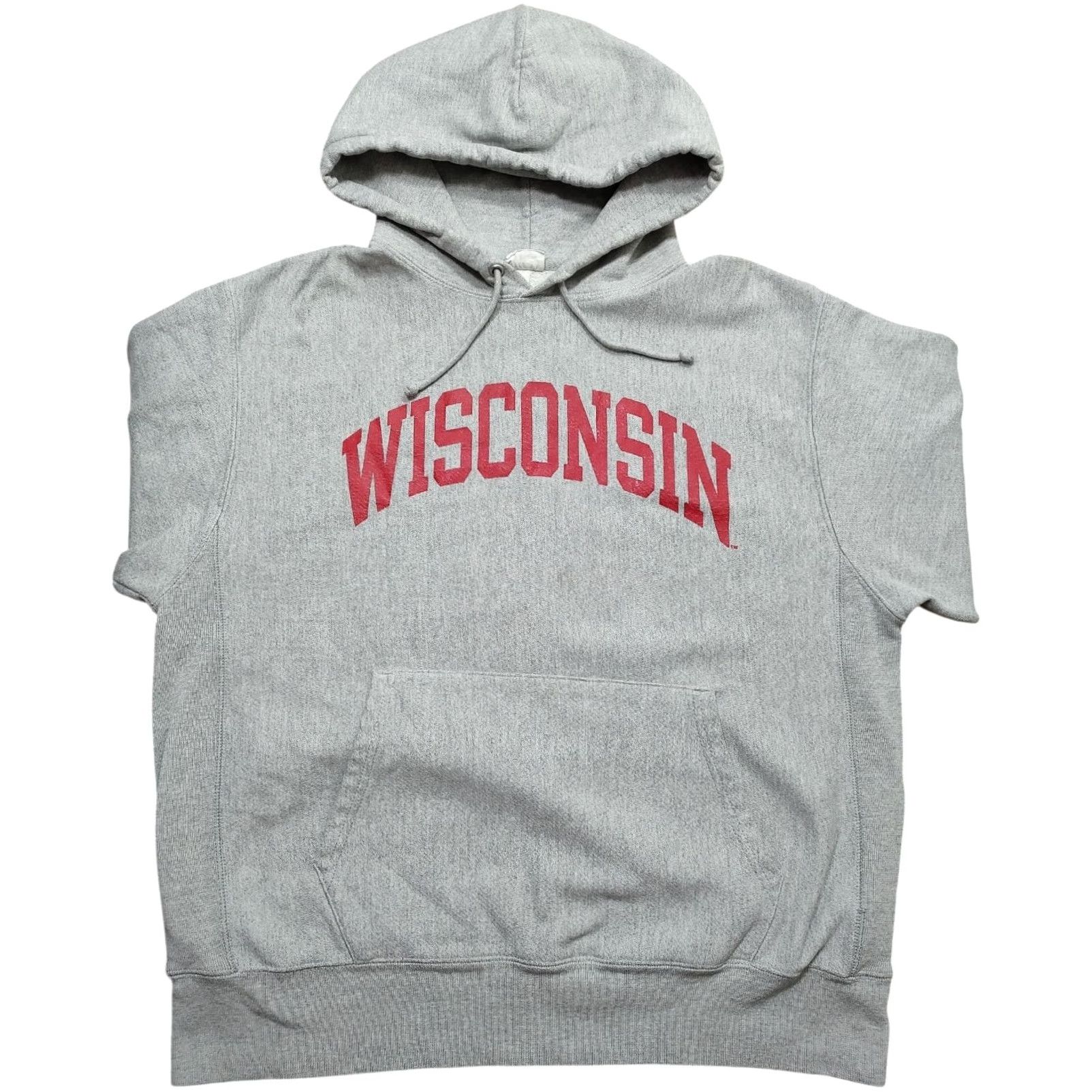 Champion VINTAGE Champion Reverse Weave Wisconsin Badgers Hoodie L Gray Mens 90s Pullover Reversible Size US L / EU 52-54 / 3 - 2 Thumbnail