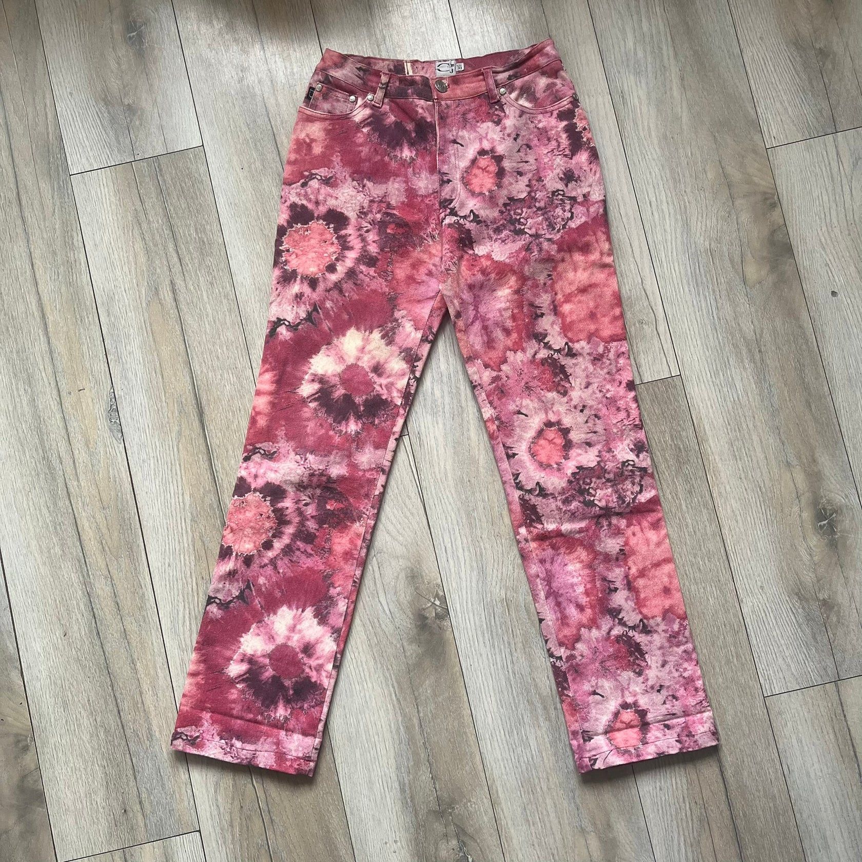 Roberto Cavalli Pink Floral 2000's Jeans
