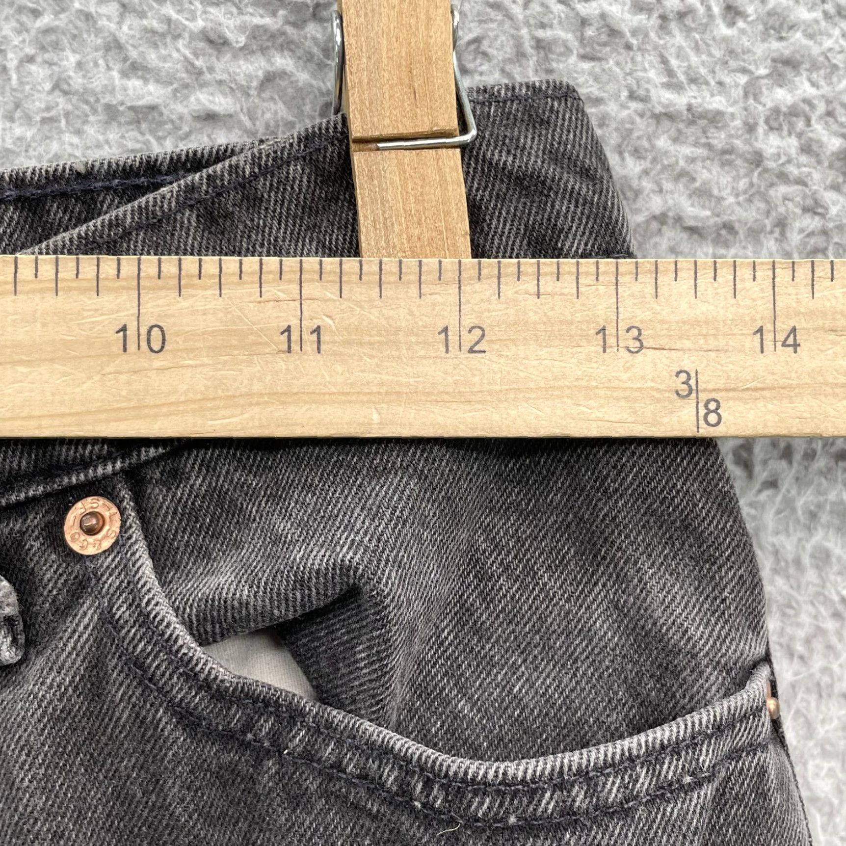 Levi's VTG Levi's 512 Jeans Women's Slim Taper 26x29 Black Denim 90s Grunge Streetwear USA Mens Girls Womens Size 26" / US 2 / IT 38 - 3 Thumbnail