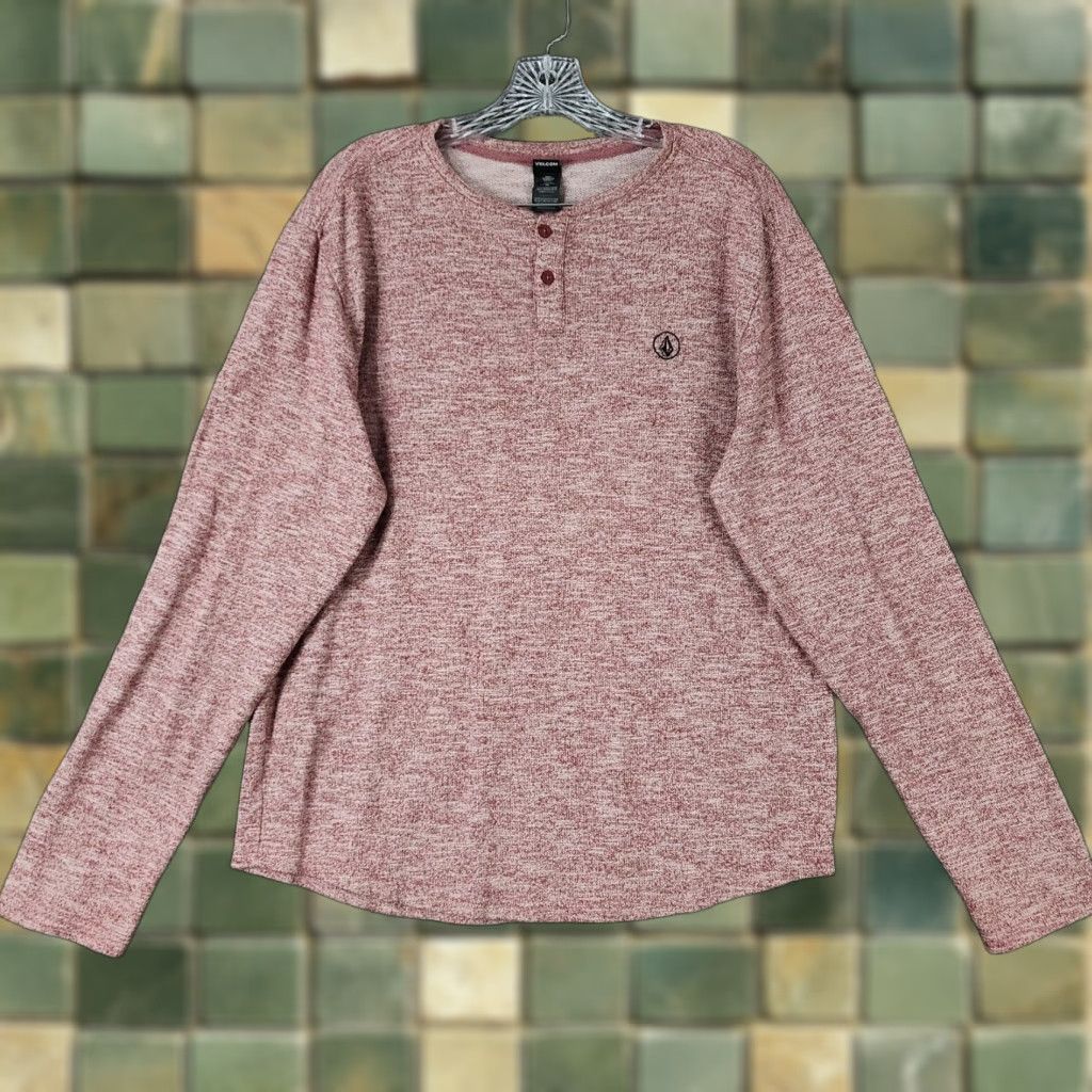 Volcom Volcom Sweater Long Sleeve Pullover Mens Size L Red Heathered Adult Mens Size US L / EU 52-54 / 3 - 1 Thumbnail