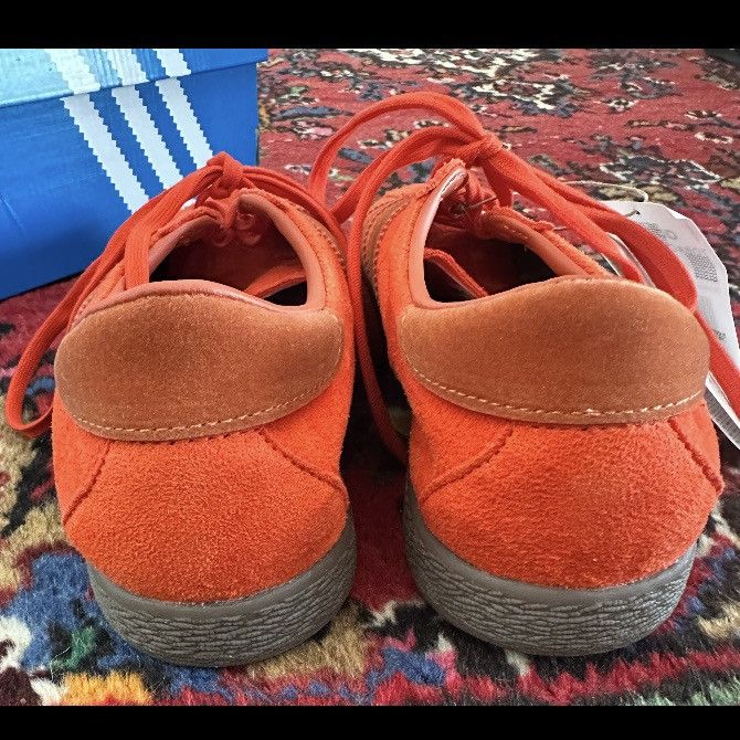 NEW ADIDAS TOBACCO GRUEN COLLEGIATE ORANGE SUEDE SNEAKERS 8