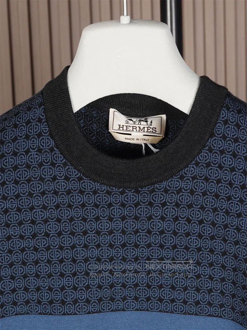 Hermes Hermes Thick Super Wool Knit Sweater Size US L / EU 52-54 / 3 - 3 Thumbnail