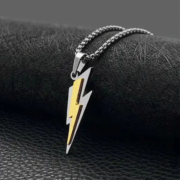 Other Bolt Pendant Y2K Necklace Opium Chain Punk Gotch Size ONE SIZE - 1 Thumbnail
