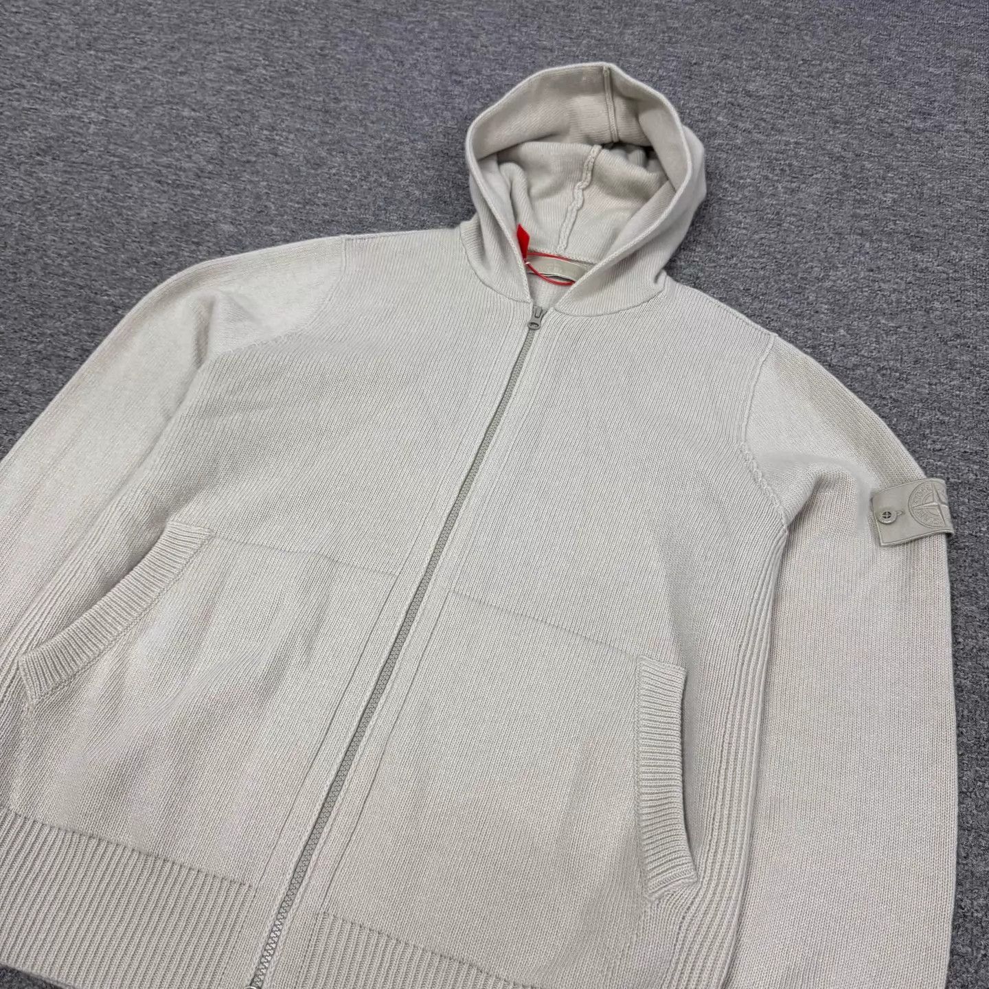 Stone Island Stone Island Patch Logo Knit Hooded Zip Jacket L Size US L / EU 52-54 / 3 - 3 Thumbnail